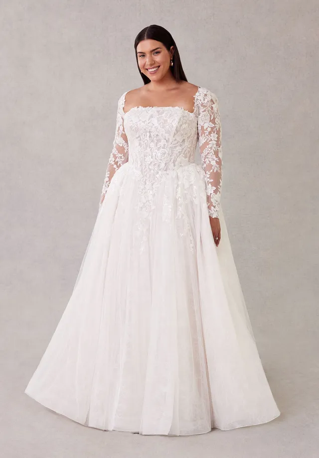 morilee-sola-brautkleid-ballkleid-mit-abnehmbaren-rmeln image 1