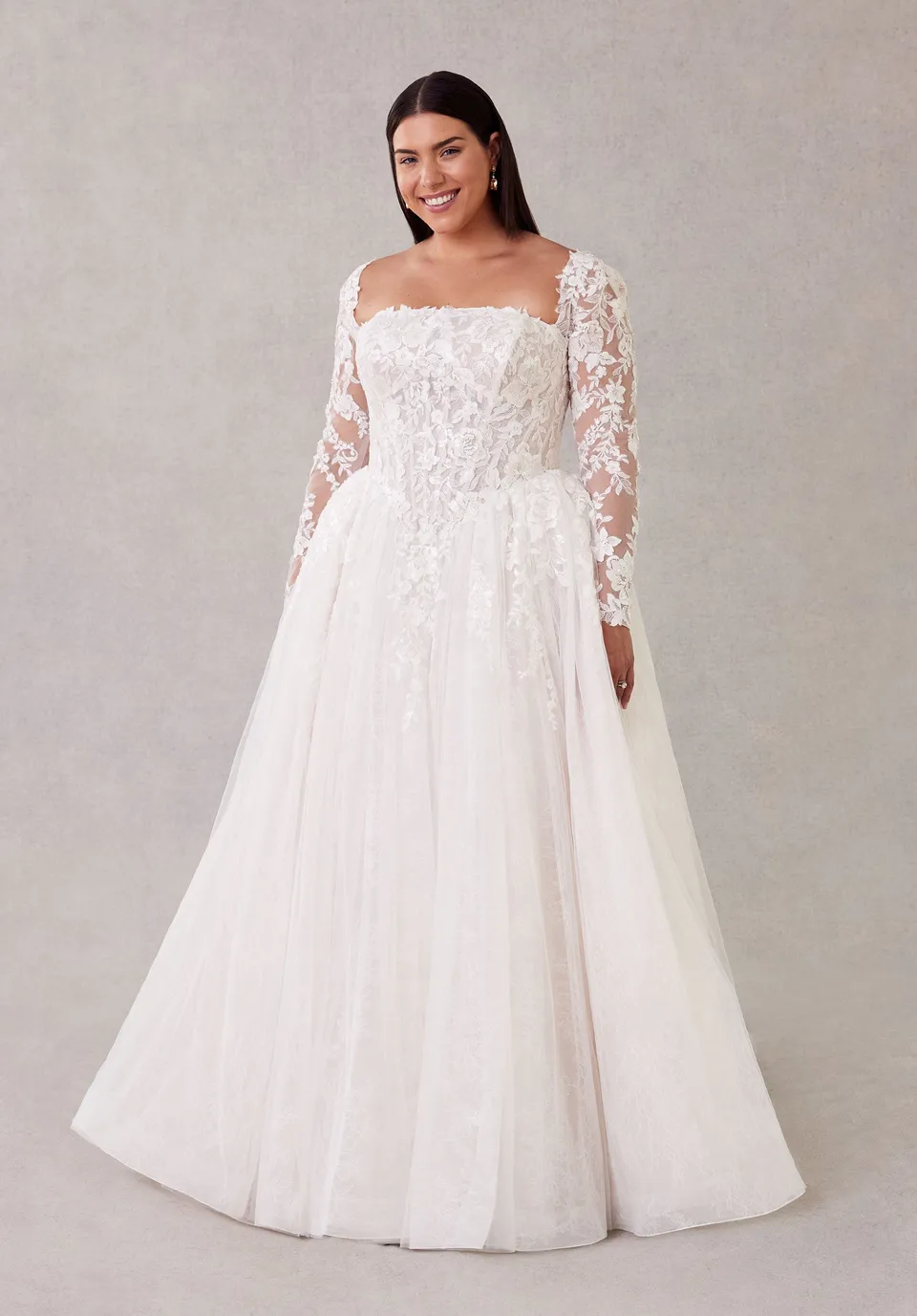 morilee-sola-brautkleid-ballkleid-mit-abnehmbaren-rmeln image 1