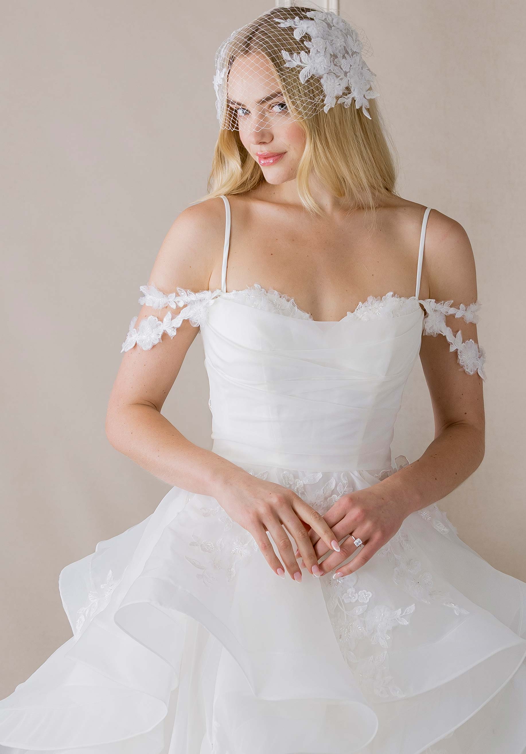 morilee-violetta-brautkleid-organza-ballkleid-mit-cold-shoulder image 2