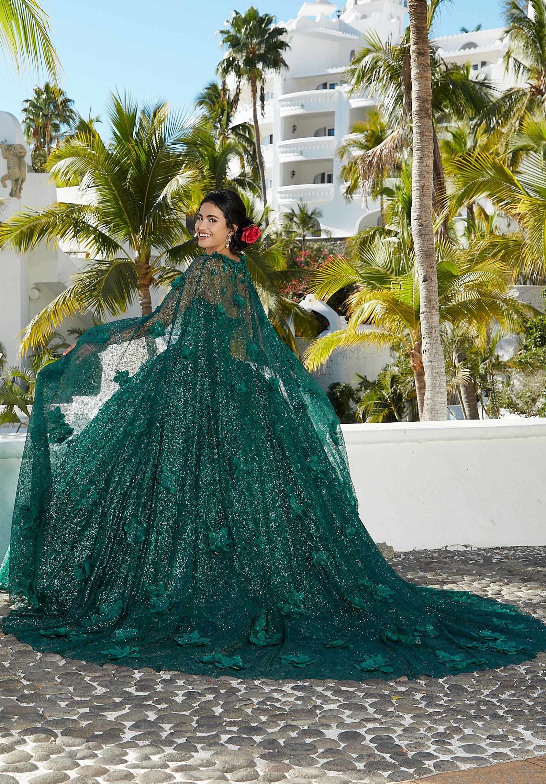 morilee-beaded-three-dimensional-floral-appliques-cape-brautcape image 2