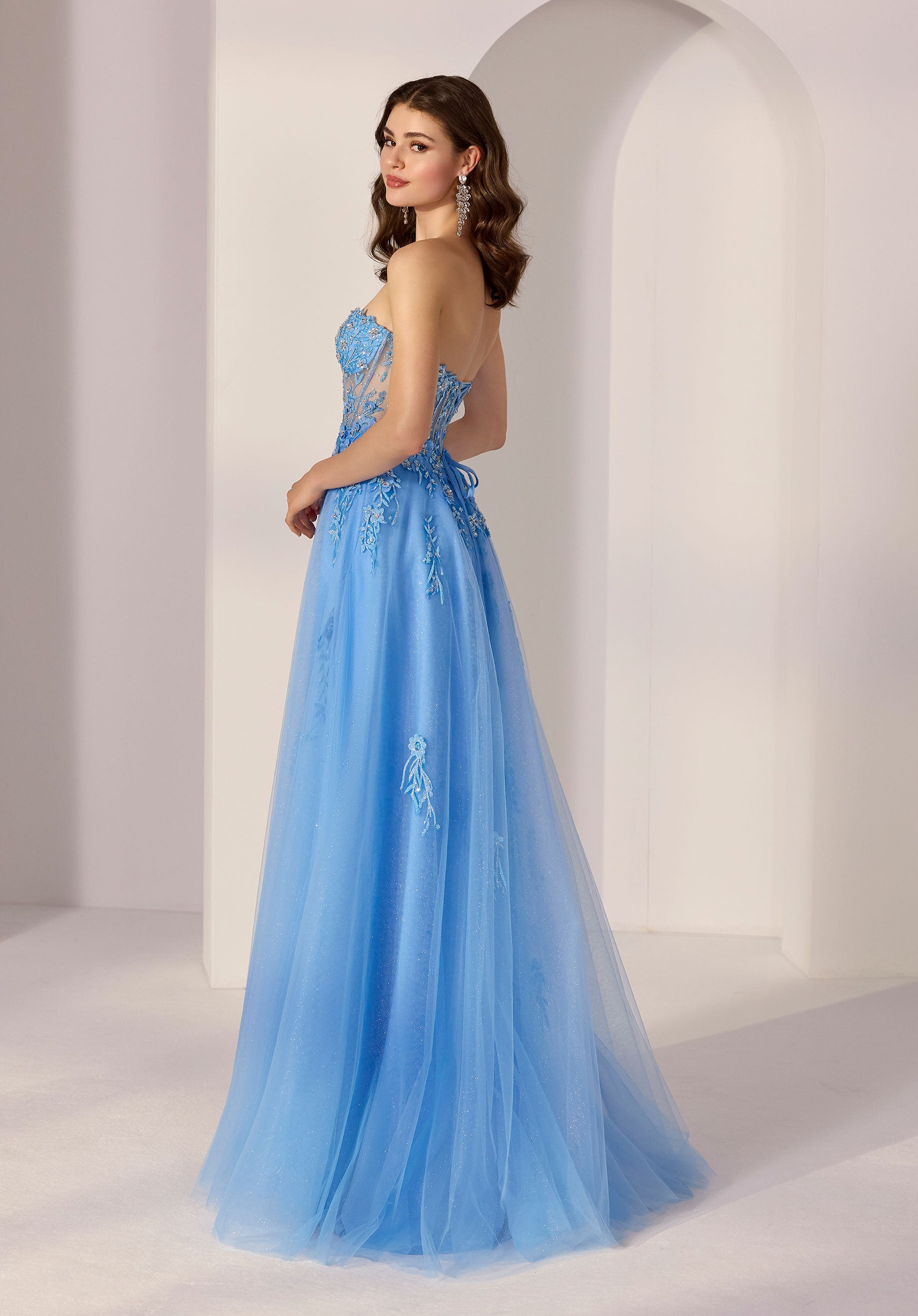 morilee-cocktailkleid-a-linie-glitzer-t-ll-mit-kristallbl-ten image 4