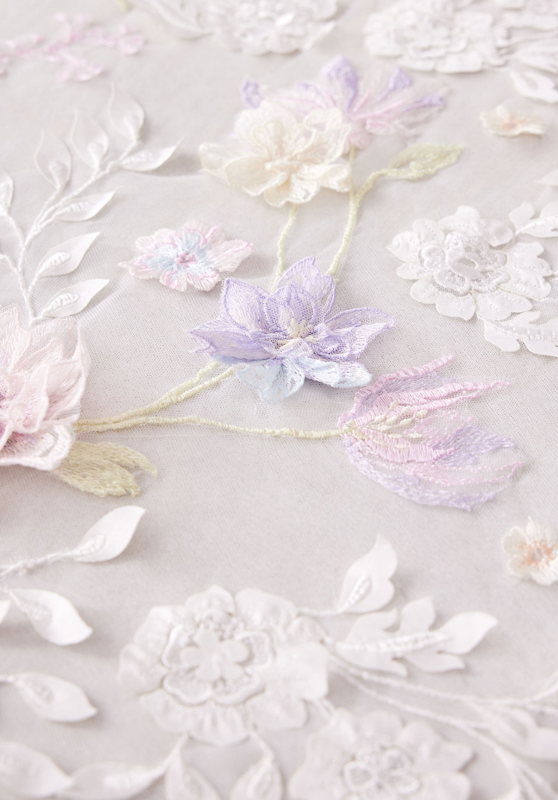 morilee-kathedralen-schleier-aus-t-ll-mit-3d-blumen image 5