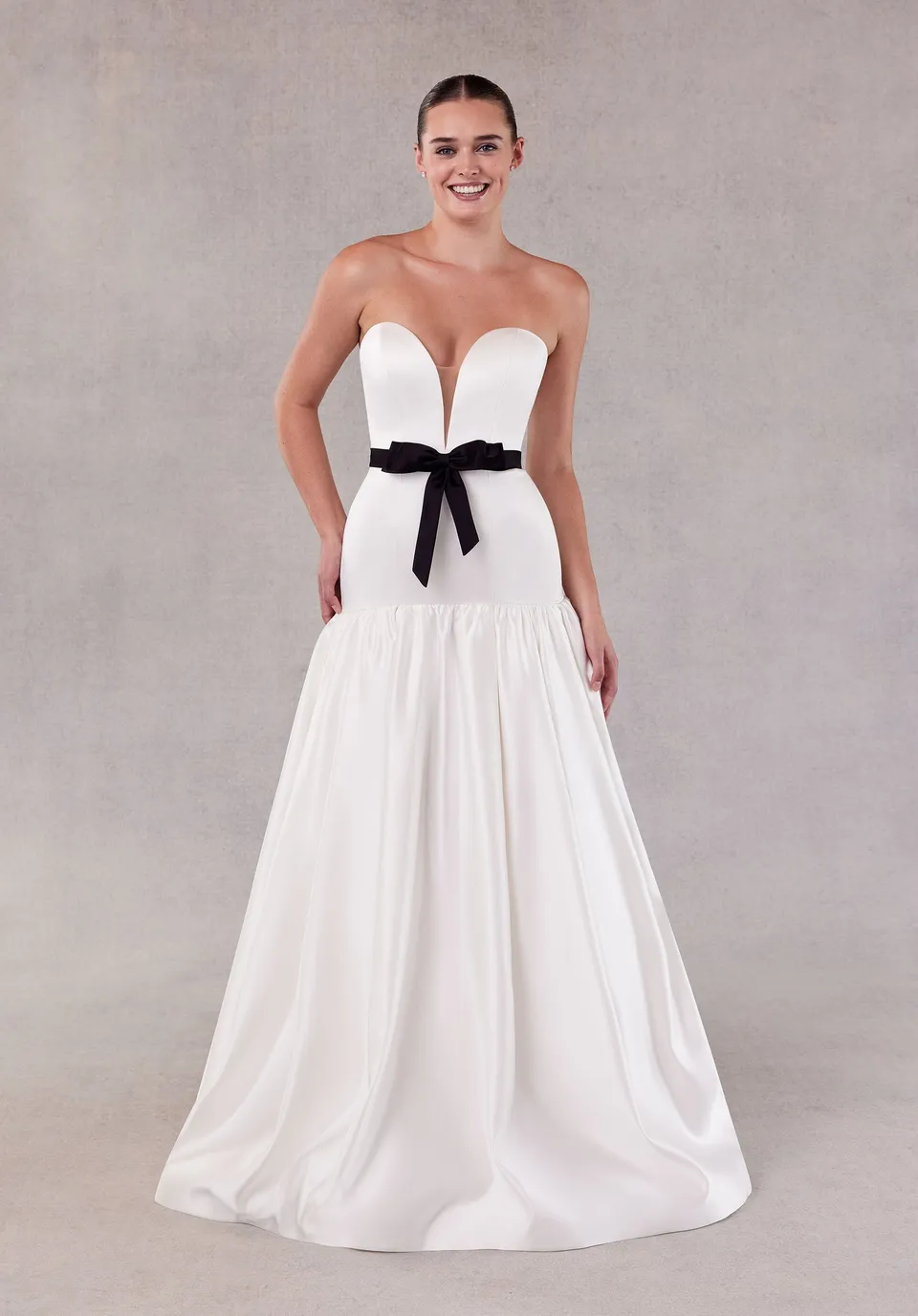 morilee-simone-brautkleid-ballgown-mit-schleife image 1