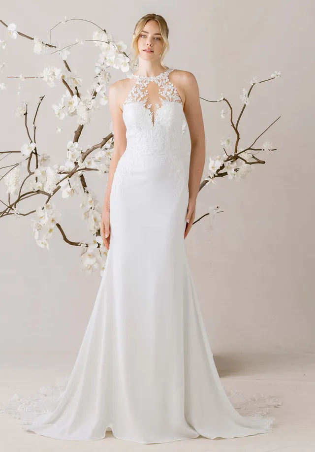 morilee-sai-brautkleid-crepe-mit-schleppe image 1