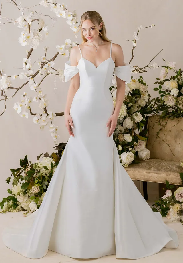 morilee-rayn-brautkleid-meerjungfrau-mit-puff-rmeln image 1