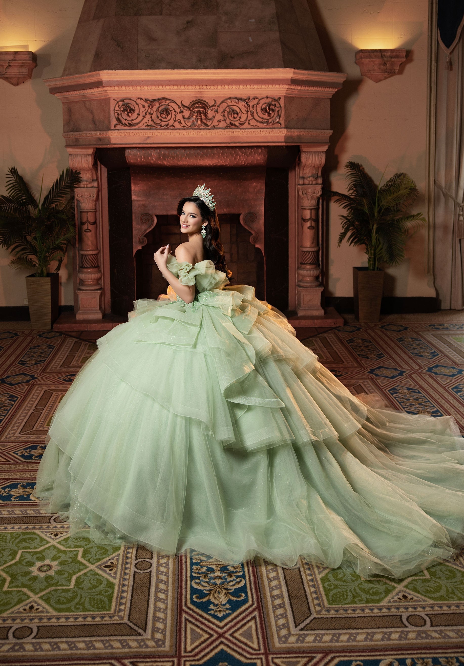 morilee-vizcaya-celemente-quincea-era-kleid-glitzer-t-ll-mit-corsage-und-abnehmb image 4