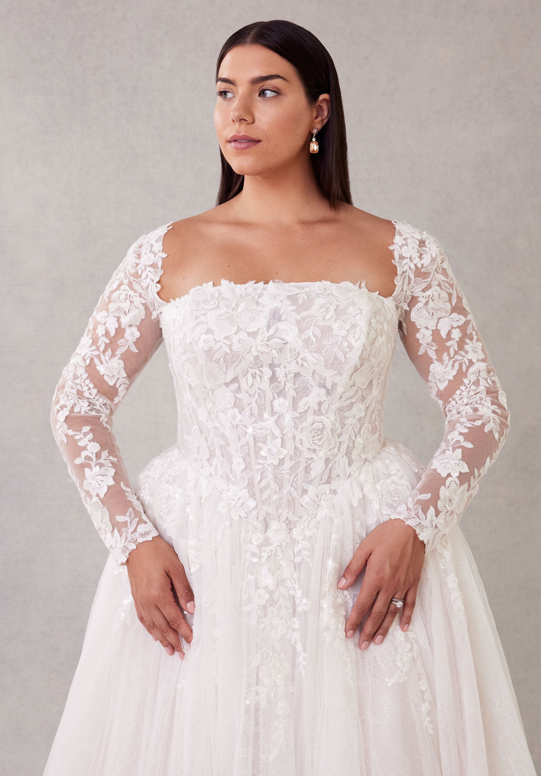 morilee-sola-brautkleid-ballkleid-mit-abnehmbaren-rmeln image 2