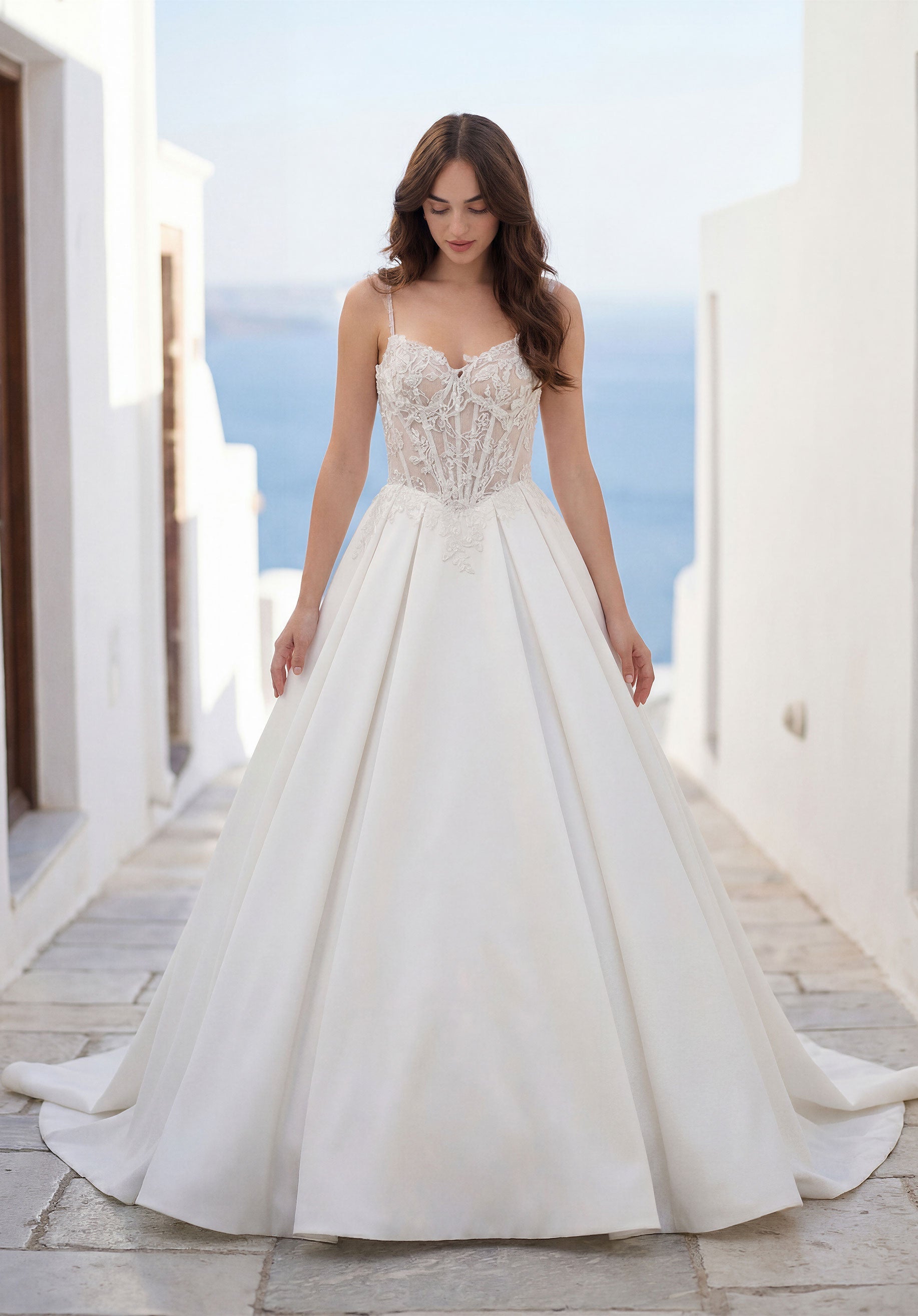 morilee-tahlene-brautkleid-satin-box-pleated-mit-abnehmbaren-rmeln image 1