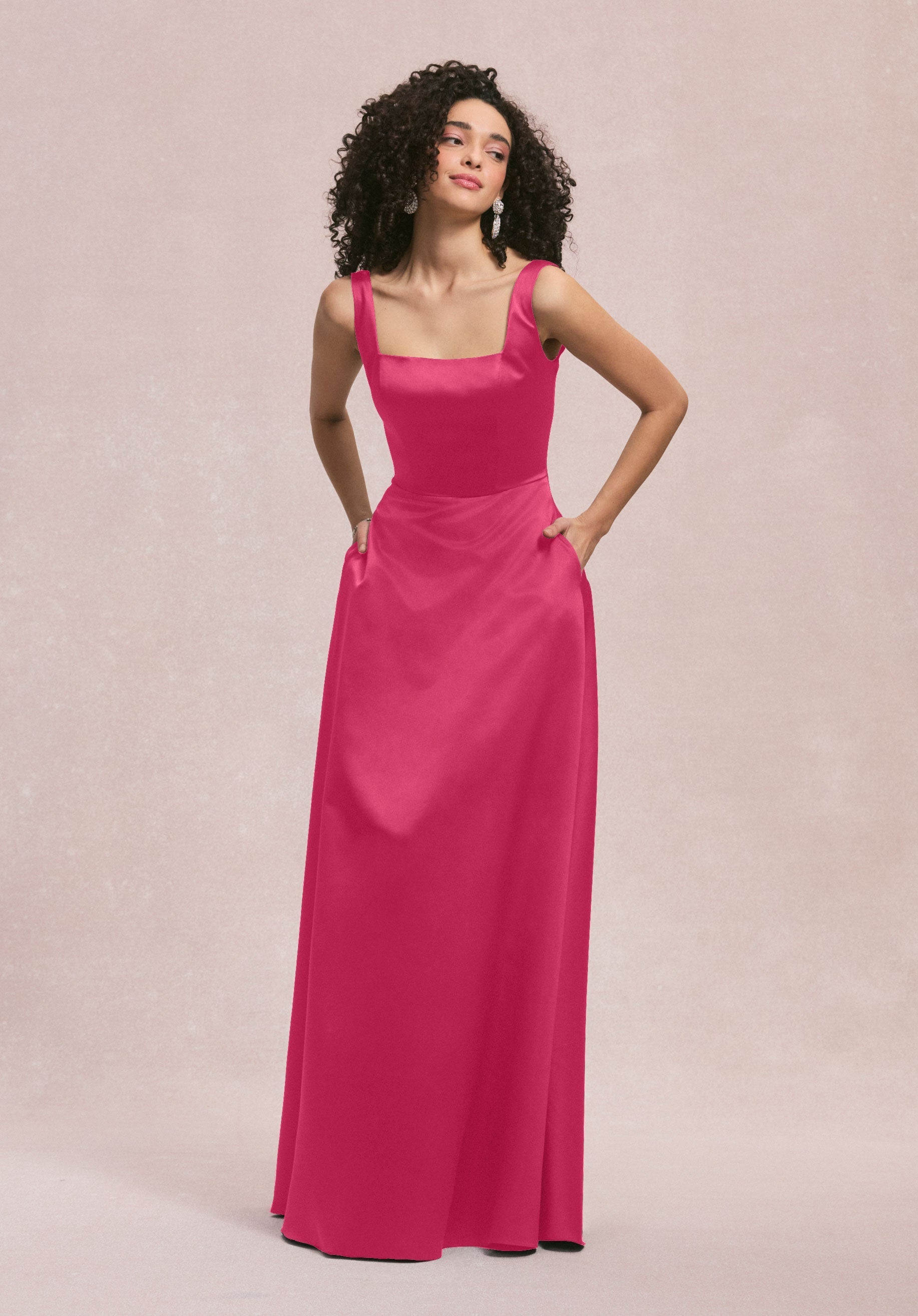 morilee-square-neck-satin-brautjungfernkleid-mit-schleife image 8