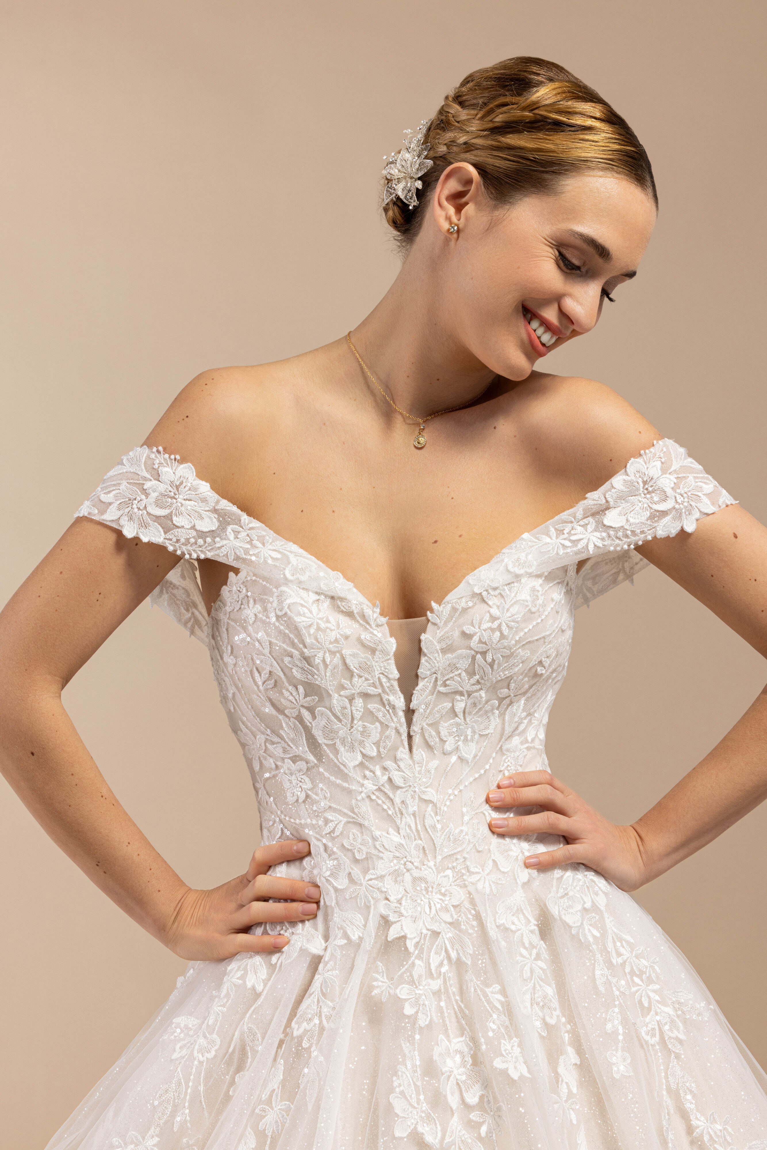 eglantine-baby-brautkleid-ivoire-ros-gr-e-34-70 image 2