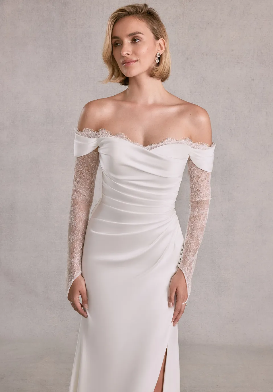 morilee-chantilly-spitzen-rmel-mit-fingerschlaufe image 1
