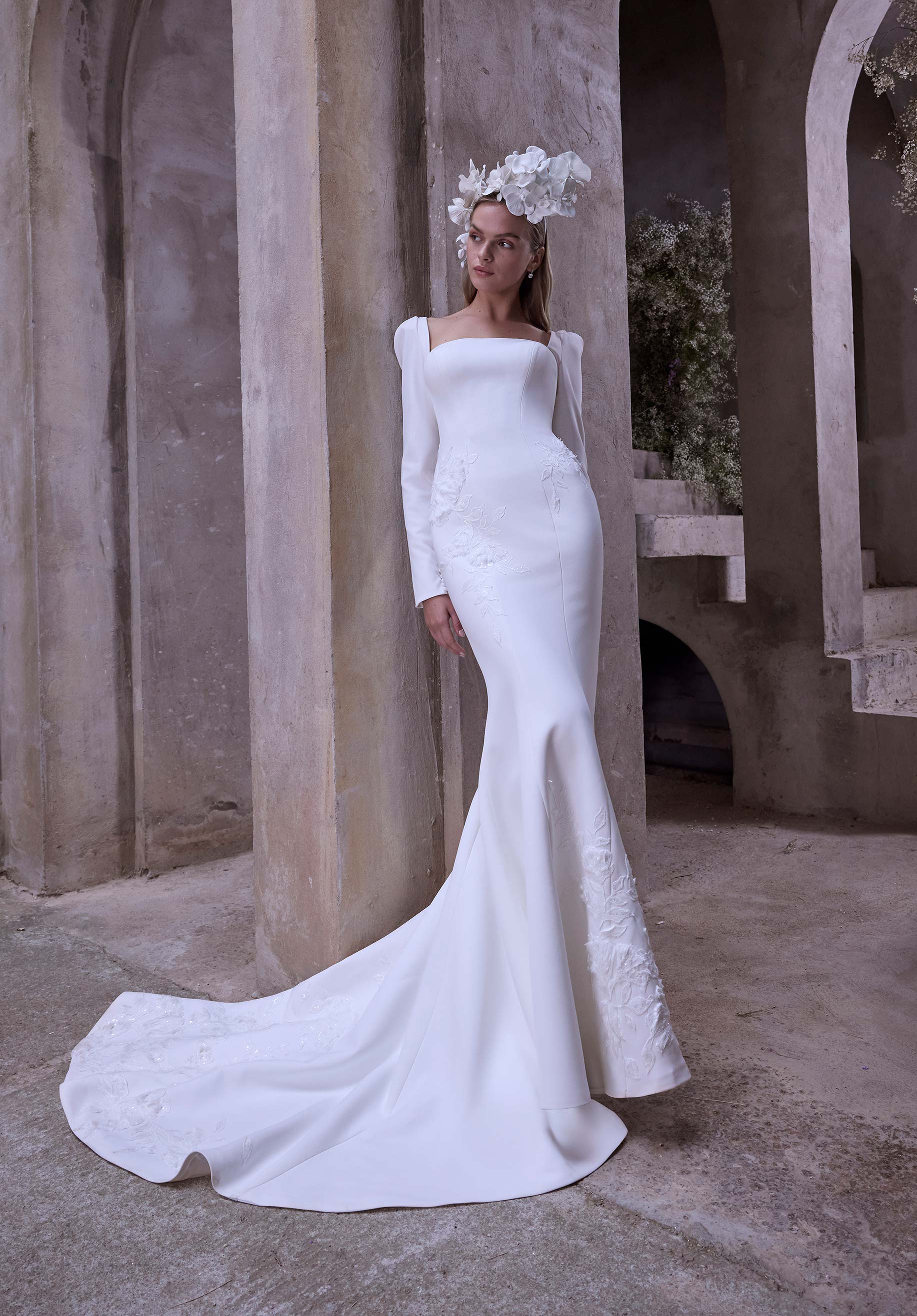 morilee-zephira-fit-and-flare-brautkleid-mit-berrock image 1