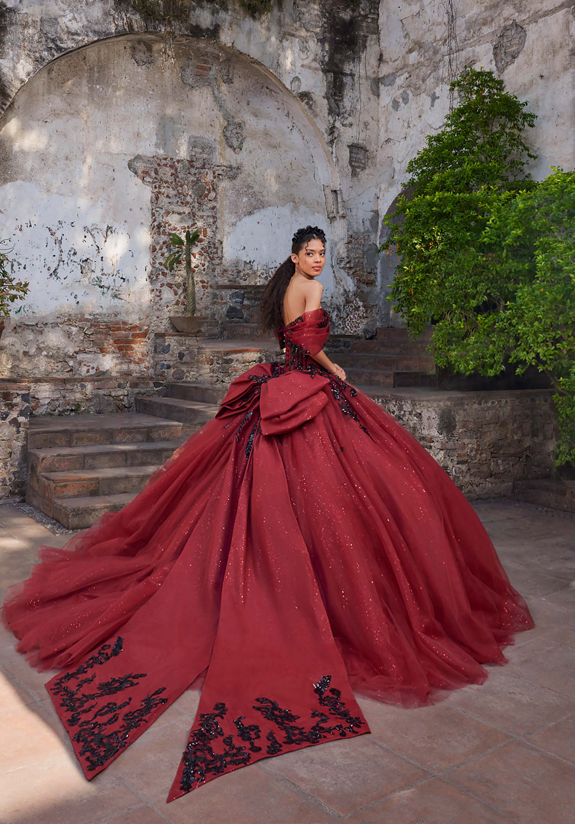 morilee-ariana-quincea-era-kleid-tr-gerloses-ballkleid-mit-glitzer-t-ll image 3