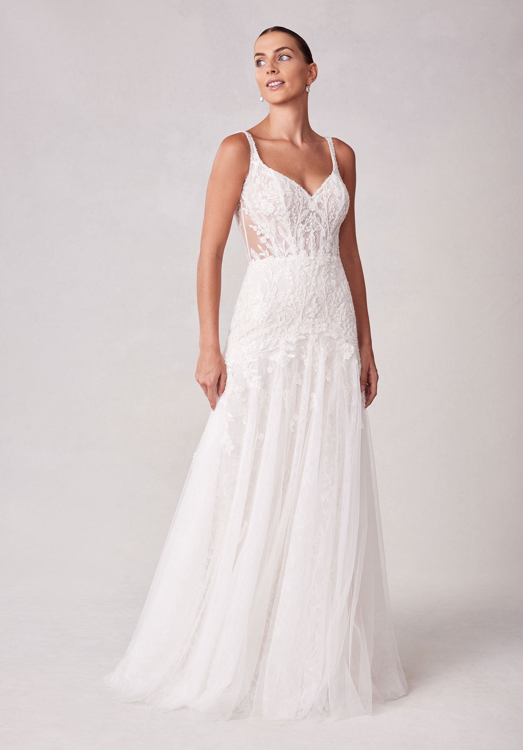morilee-sutton-brautkleid-boho-a-linie-mit-botanik-spitze image 1