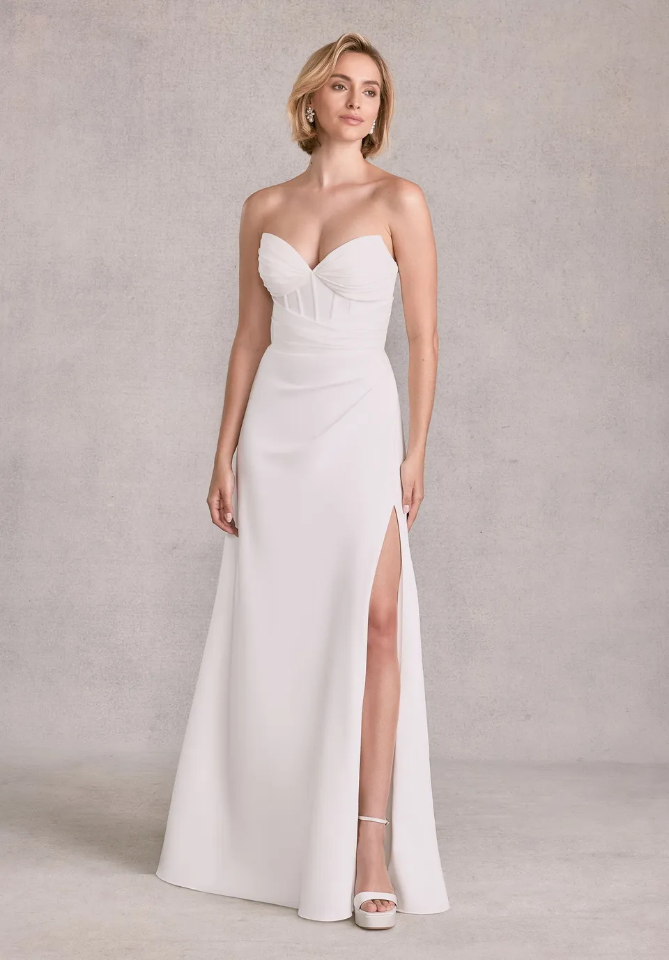 morilee-siobhon-brautkleid-satin-modern-a-linie-mit-schlitz image 1