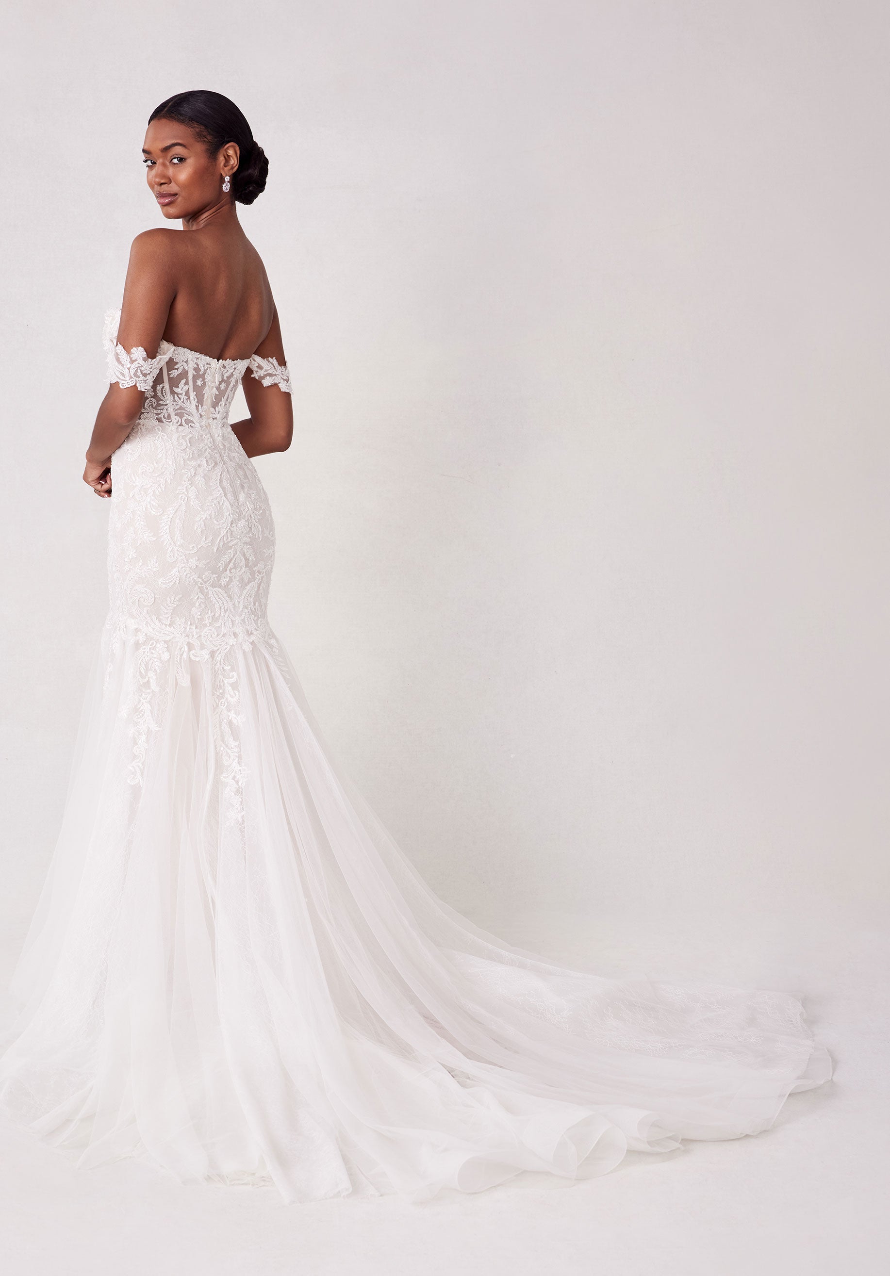 morilee-sunrose-brautkleid-fit-and-flare-aus-t-ll-und-chantilly-spitze image 5