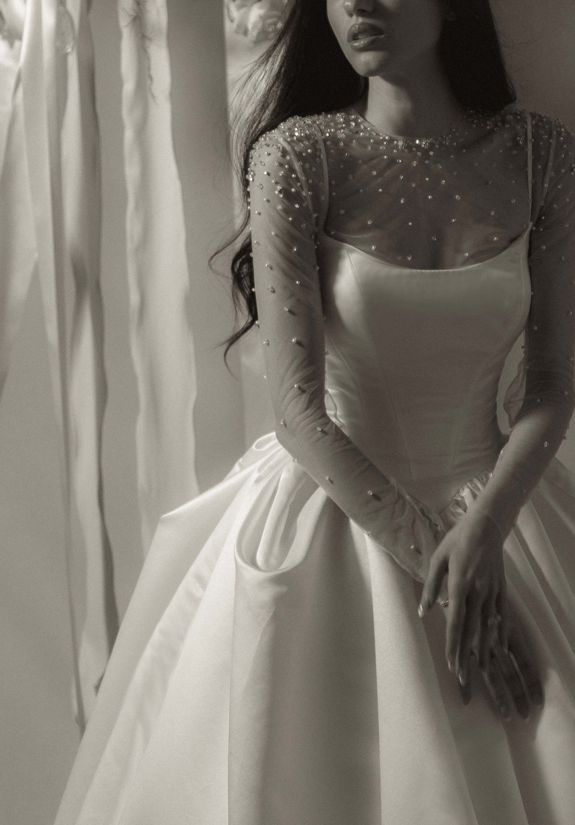 morilee-elodie-brautkleid-ballkleid-aus-pick-up-satin-mit-corsage image 2