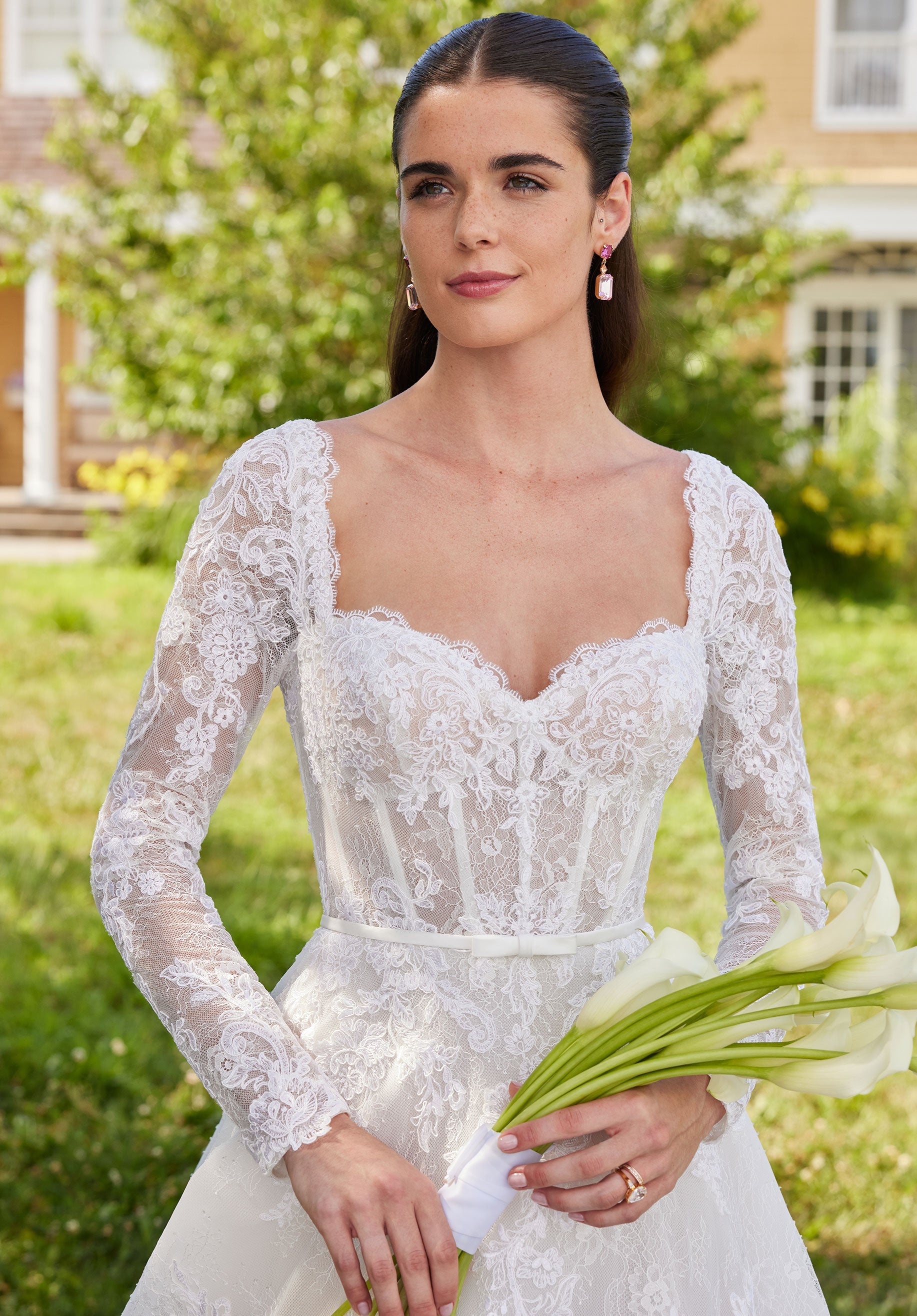 morilee-sannah-brautkleid-ballkleid-spitze-langarm image 6