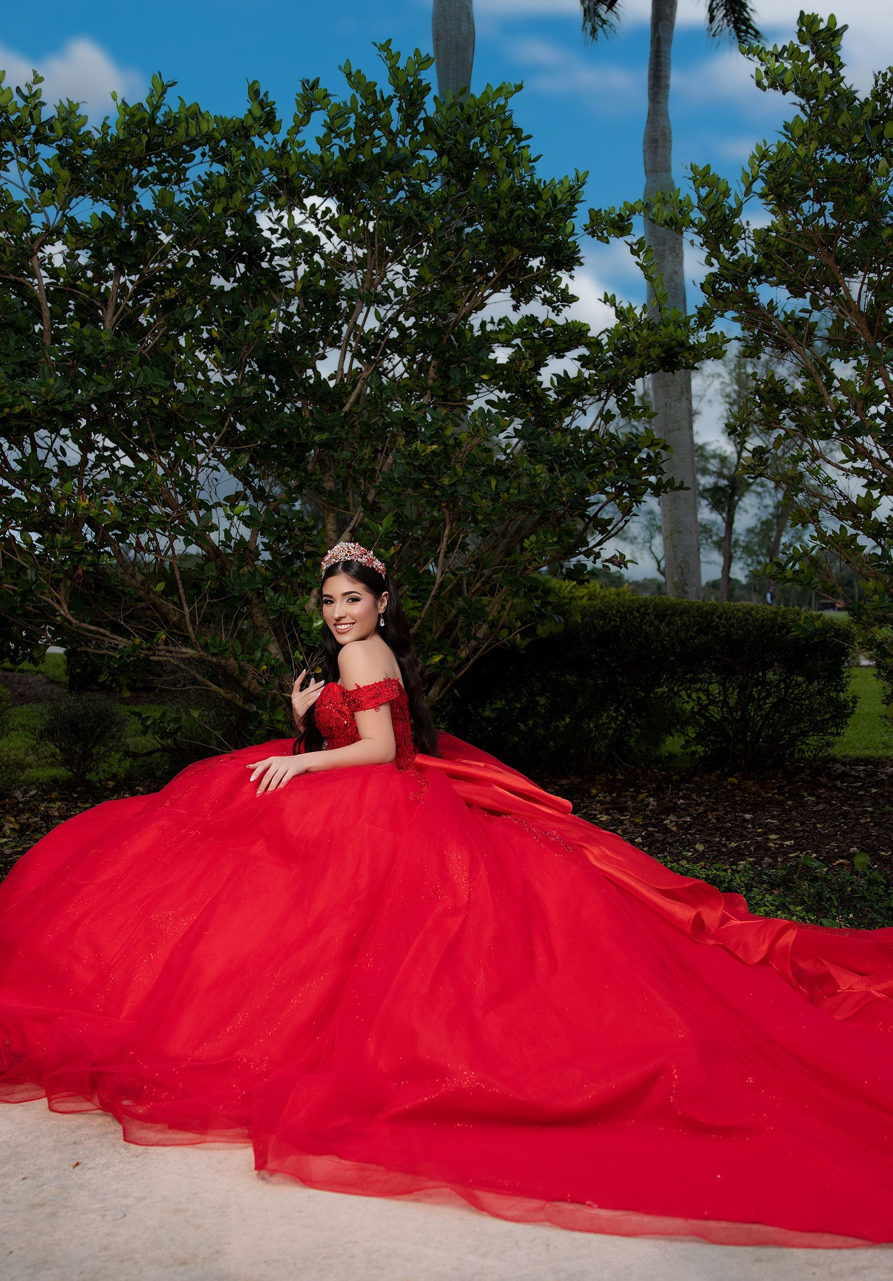 morilee-celia-quincea-era-kleid-glitzer-t-ll-corsage image 8