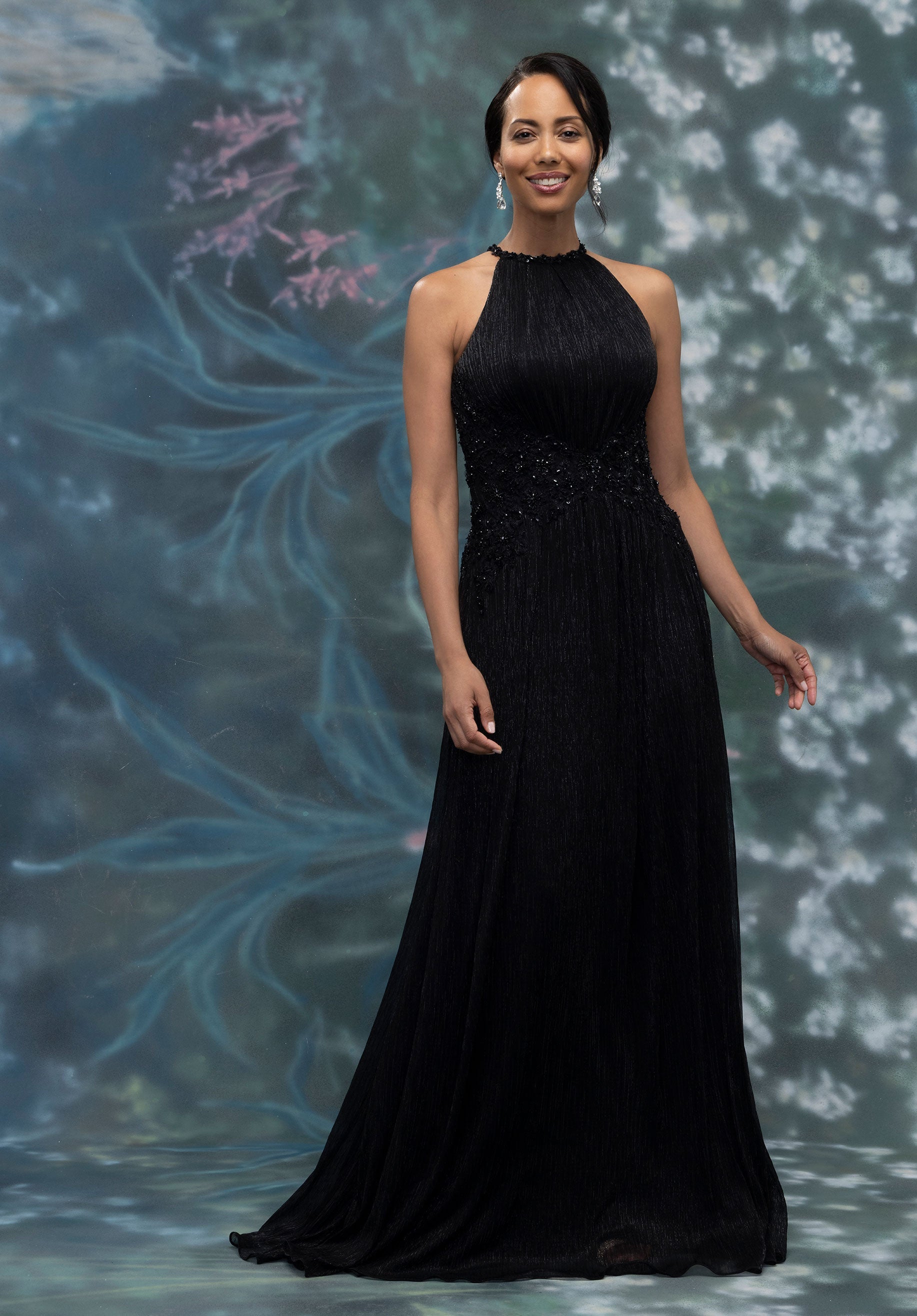morilee-metallic-strick-abendkleid-a-linie-mit-neckholder image 3