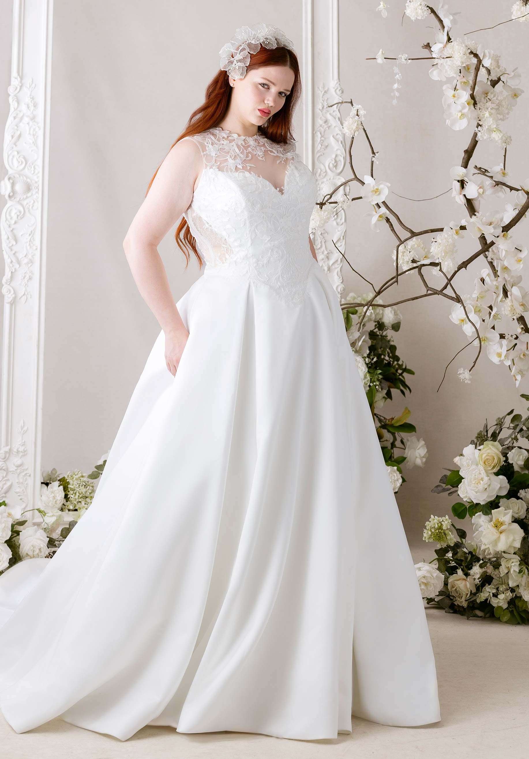 morilee-wren-brautkleid-mit-abnehmbaren-off-shoulder-rmeln image 2