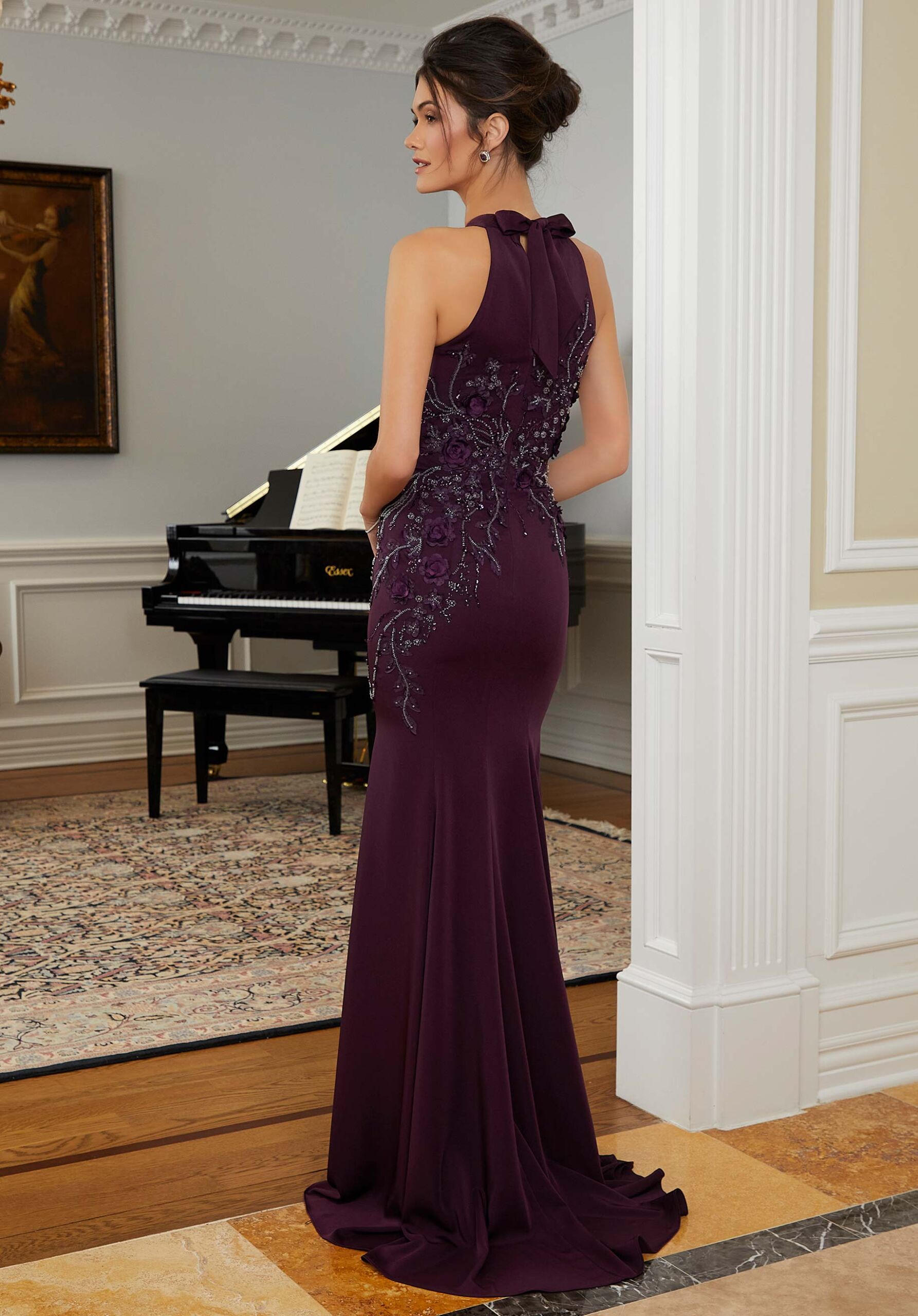 morilee-3d-floral-halter-abendkleid-mit-stola image 3