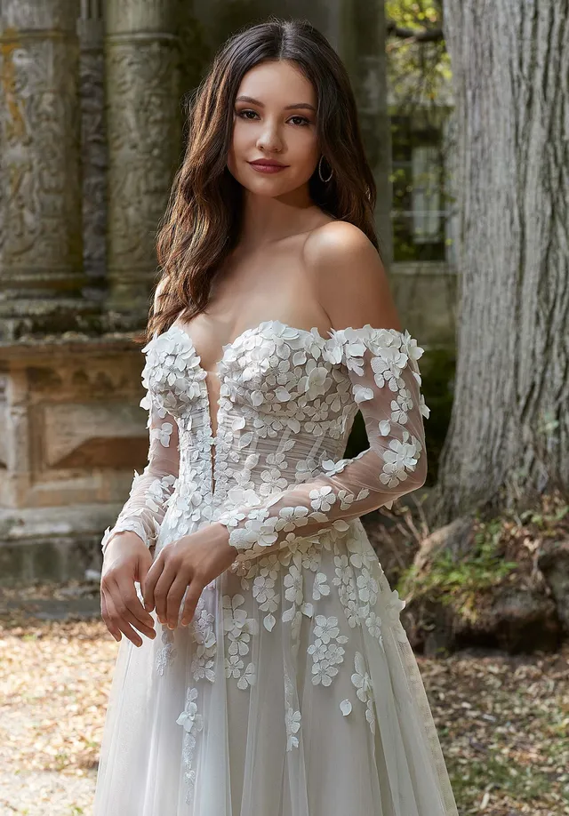 morilee-floral-lace-rmel-abnehmbare-netz-braut-rmel-mit-spitzen-applikation image 1