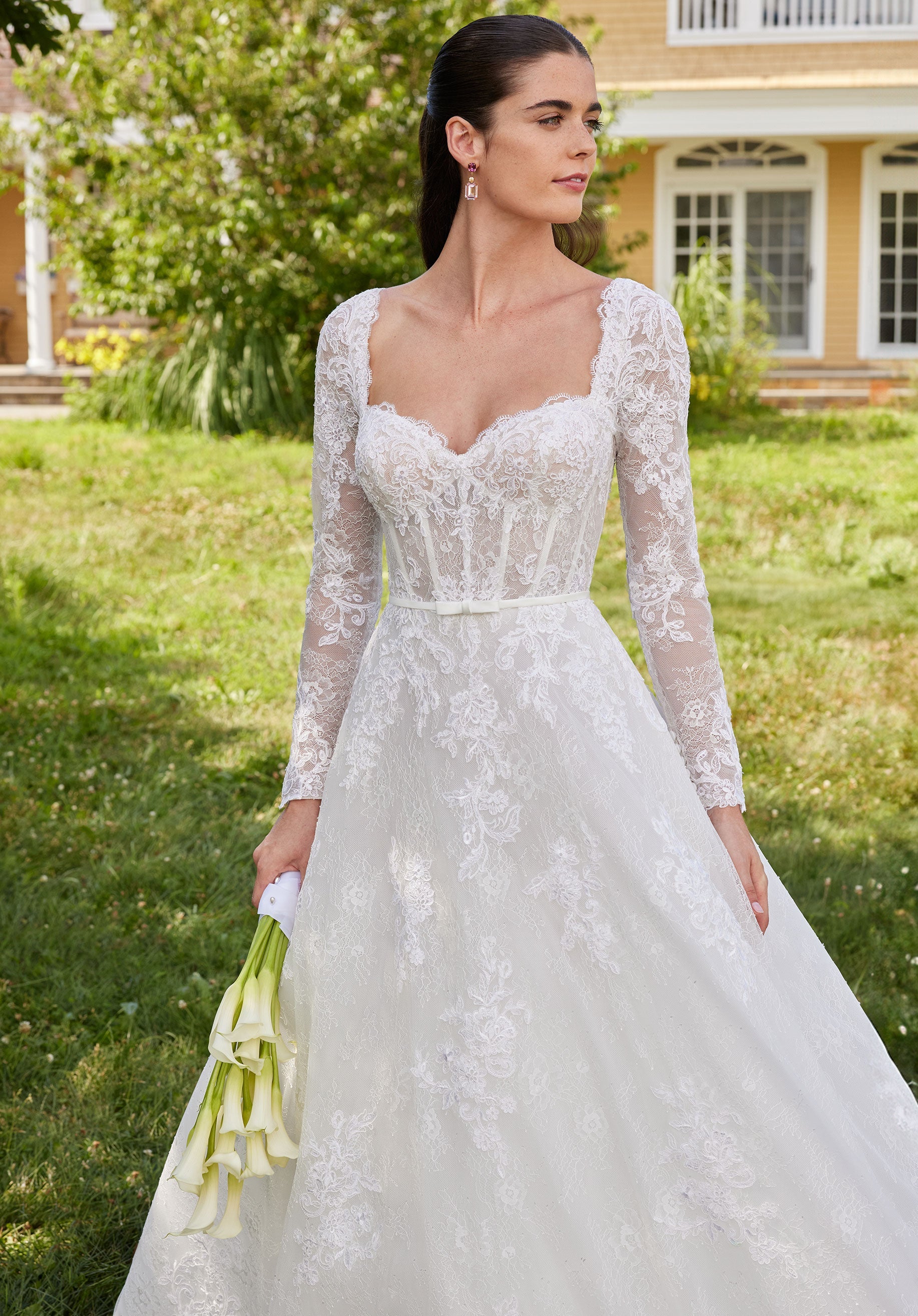 morilee-sannah-brautkleid-ballkleid-spitze-langarm image 3