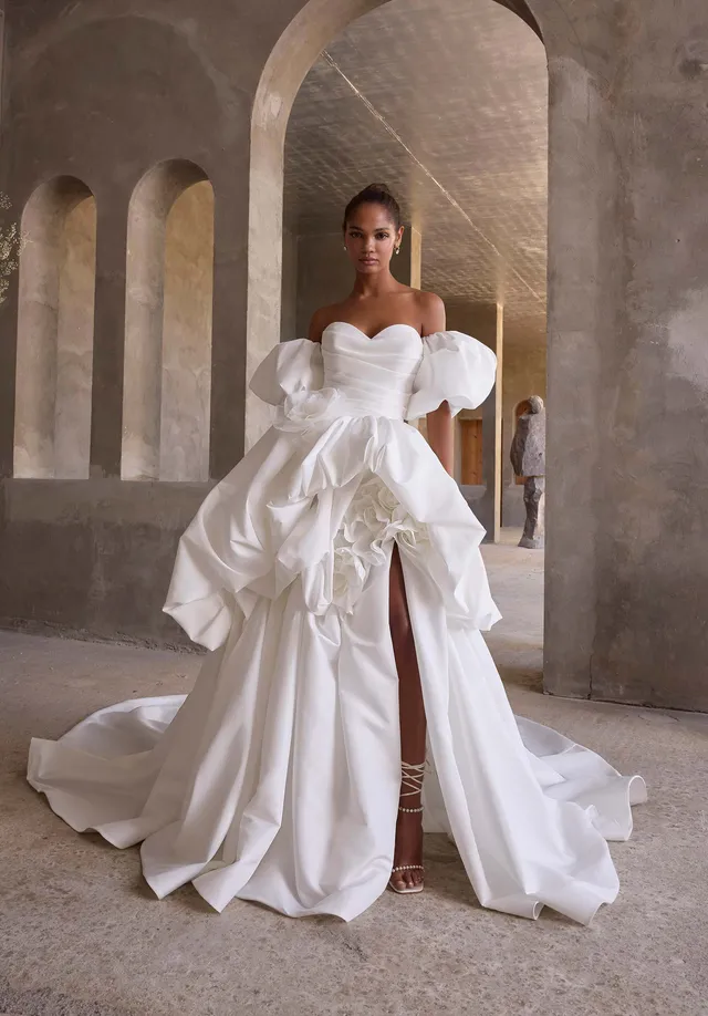morilee-nereida-brautkleid-taft-ballkleid-mit-bubble-rock image 1