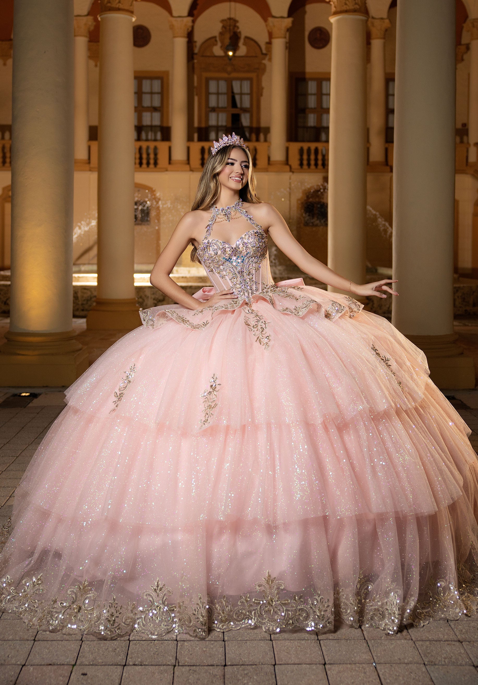 morilee-candice-quincea-era-kleid-corsagen-ballkleid-mit-t-ll-und-puff-rmeln image 1