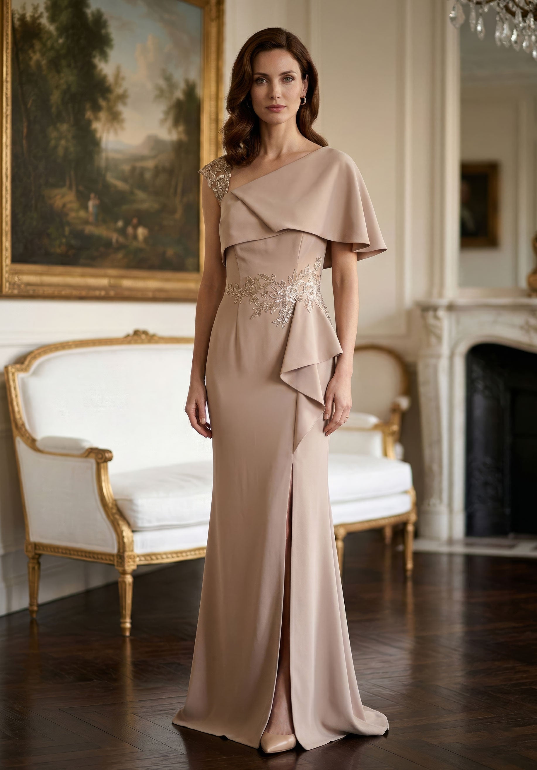 morilee-asymmetrical-fold-over-stretch-crepe-abendkleid image 4