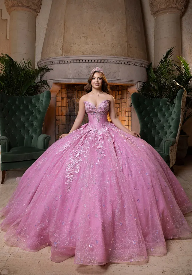 morilee-vizcaya-bibiana-quincea-era-ballkleid-satin-glitzer-t-ll image 1