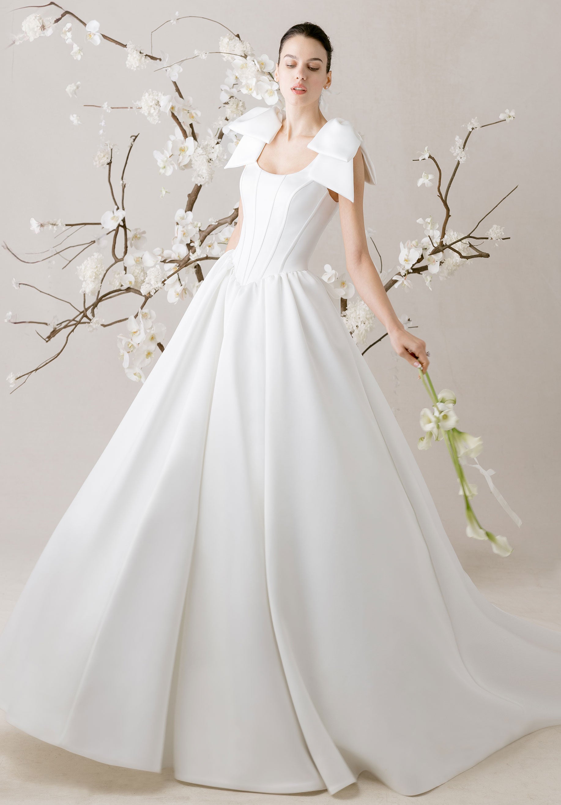 morilee-kitri-brautkleid-satin-ballkleid-mit-korsett image 1