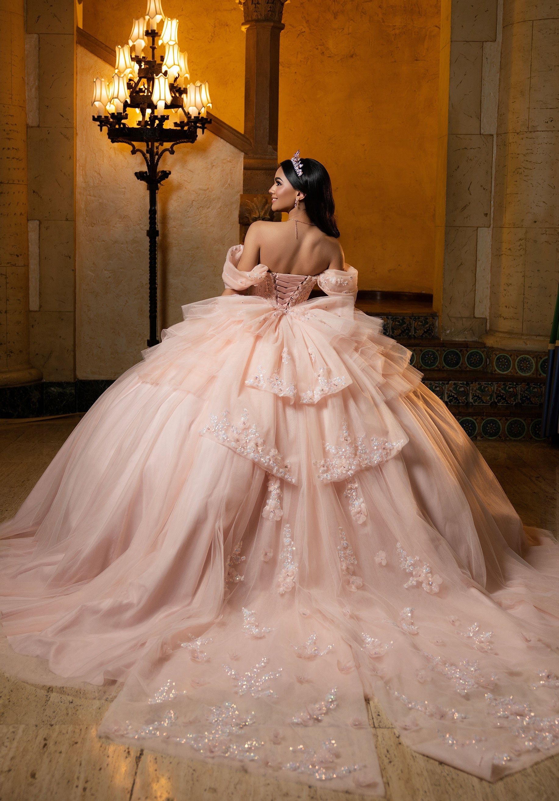 morilee-coralia-quincea-era-festkleid-glitzer-t-ll-3d-blumen image 6