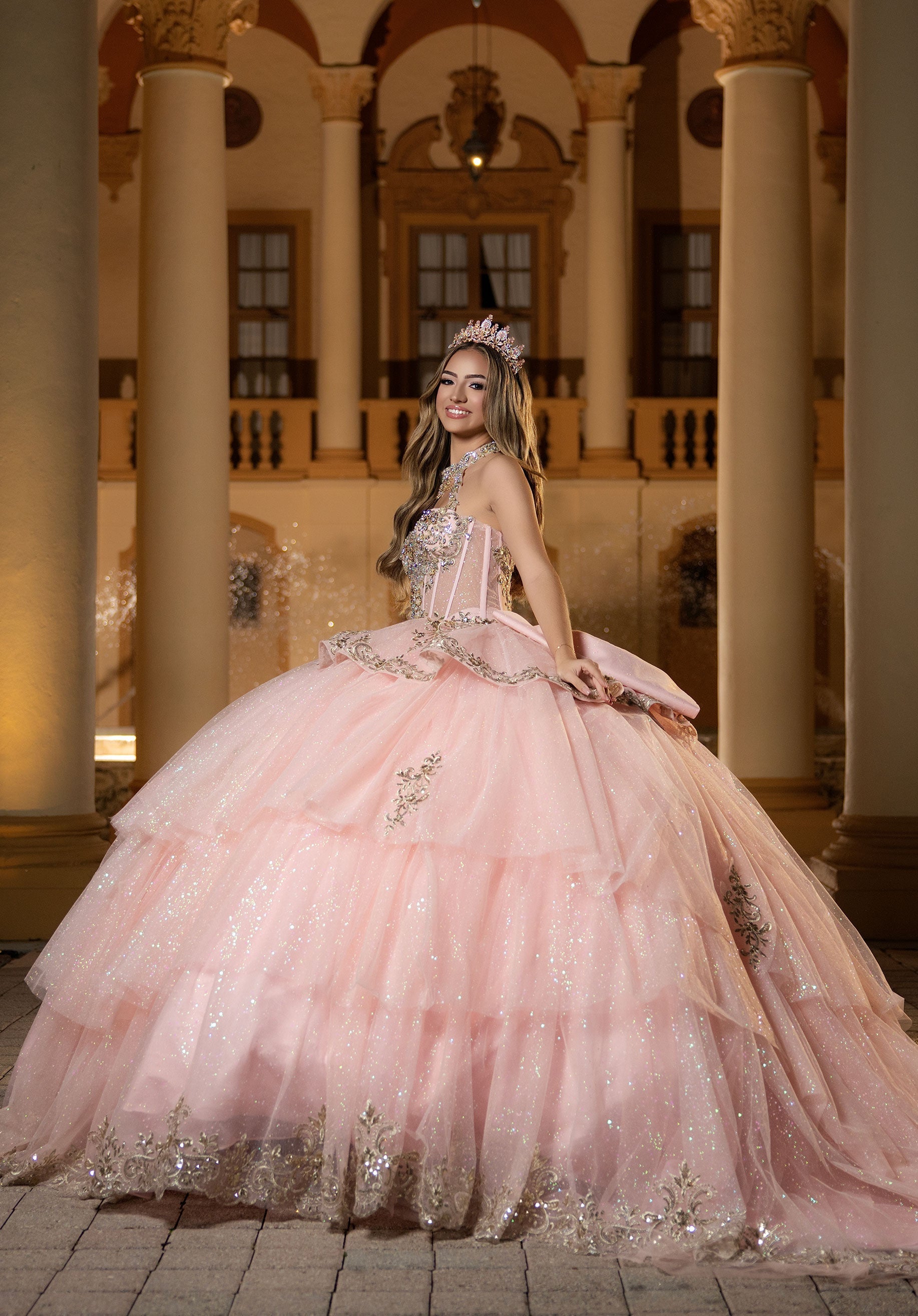 morilee-candice-quincea-era-kleid-corsagen-ballkleid-mit-t-ll-und-puff-rmeln image 3