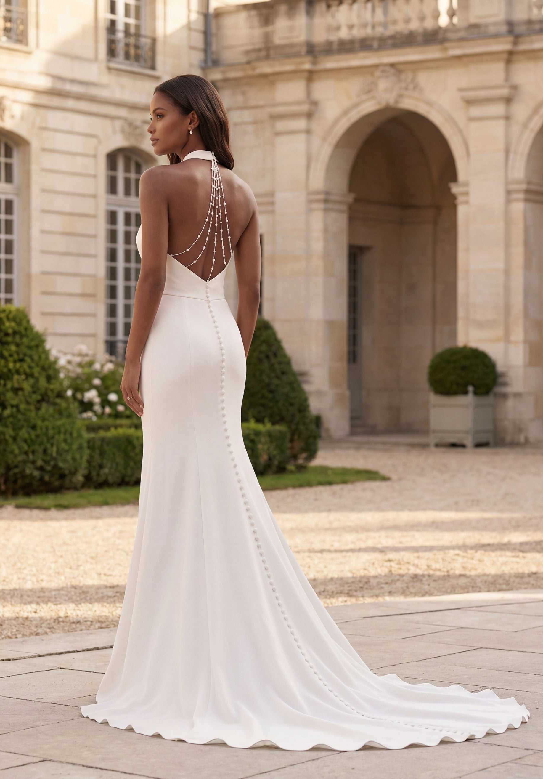morilee-sandie-brautkleid-satin-halter-fit-flare-wildflower image 3