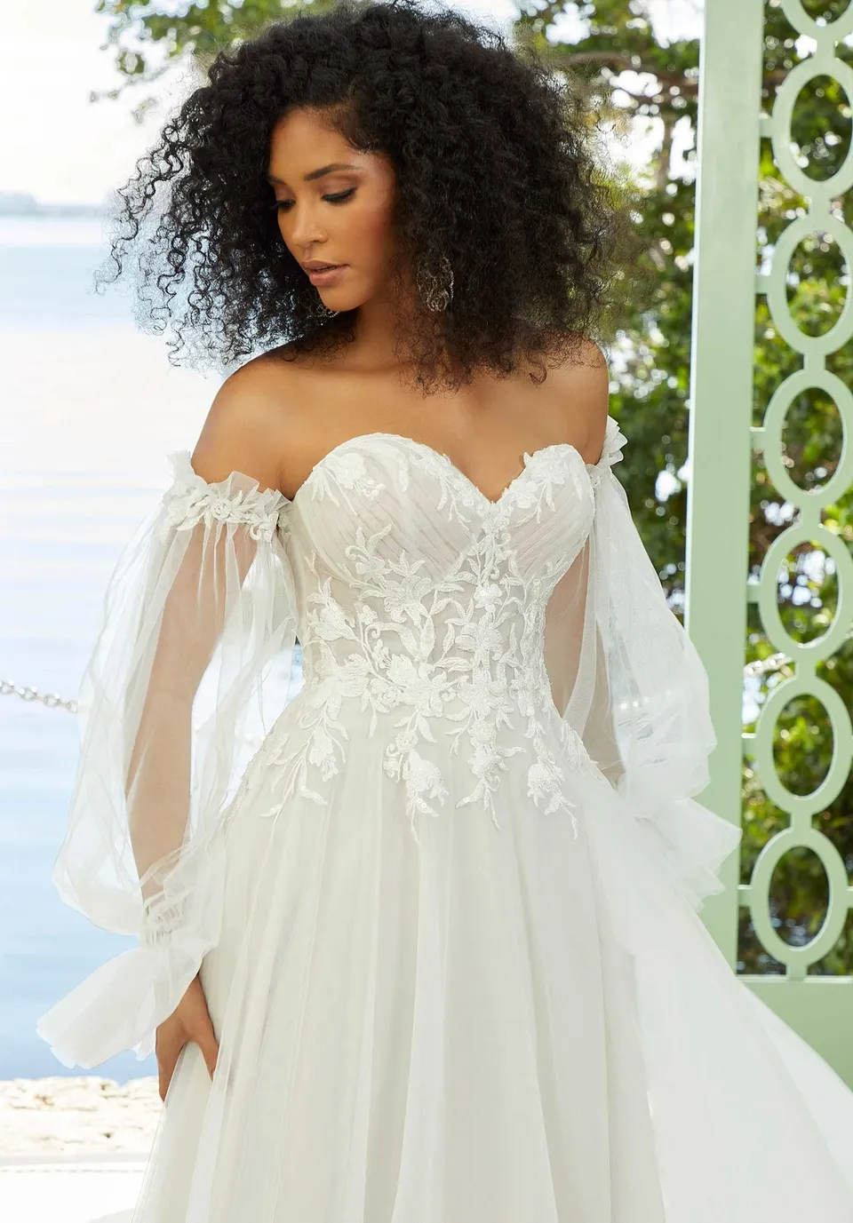 morilee-bestickte-lange-puff-rmel-aus-t-ll image 1