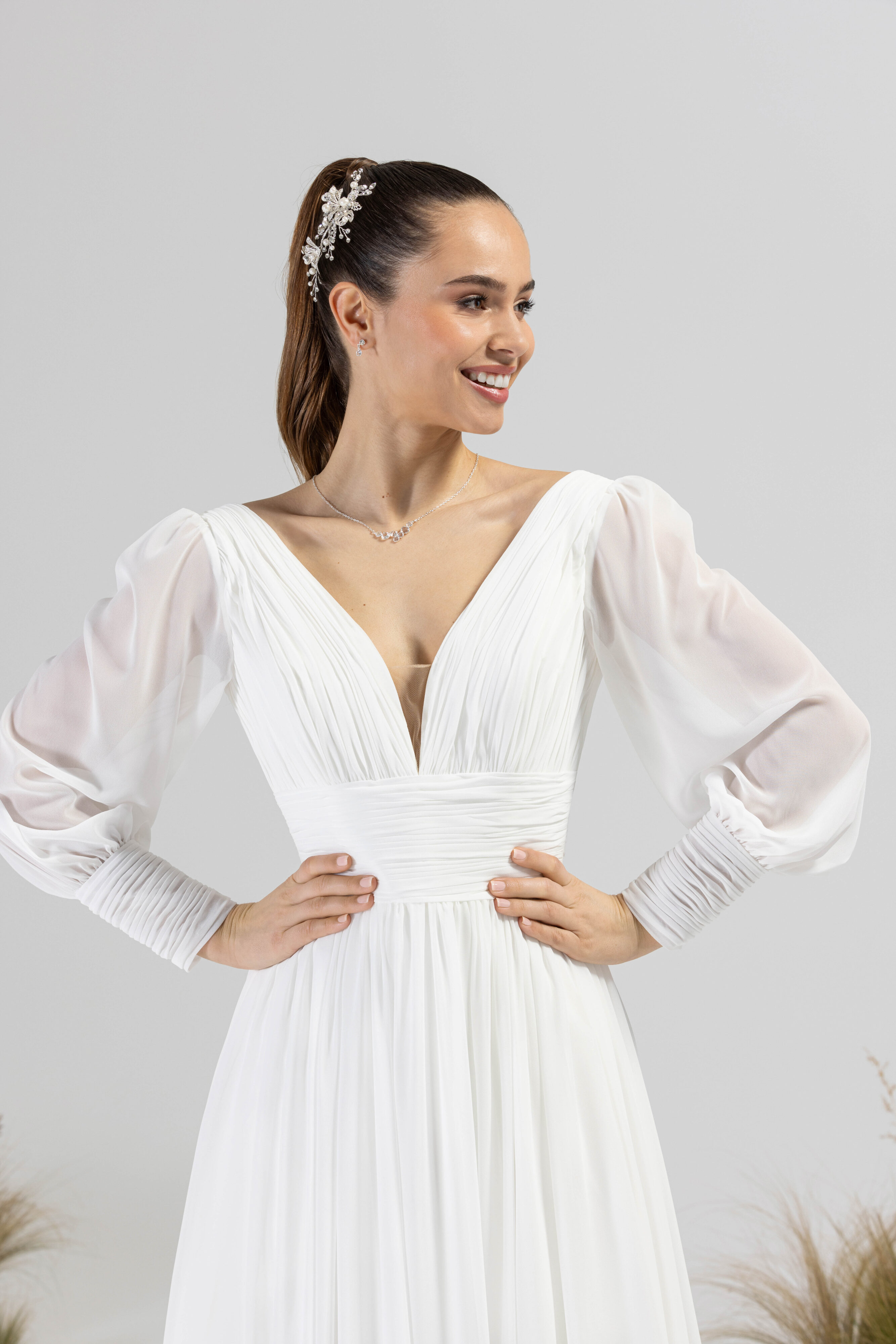 eglantine-lolita-brautkleid-ivory-wei-mit-rmeln-gr-34-54 image 2
