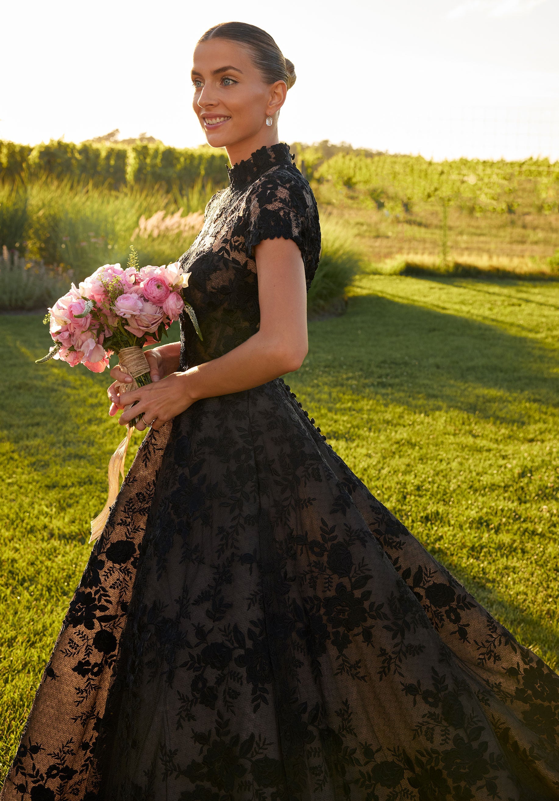 morilee-sarah-brautkleid-ballkleid-mit-hochgeschlossenem-spitzen-rmel image 7