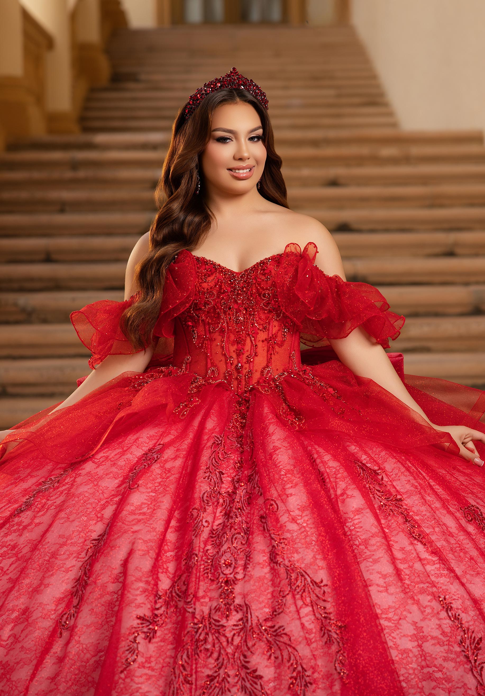 morilee-bliss-quincea-era-ballkleid-3d-blumen-schleife image 2