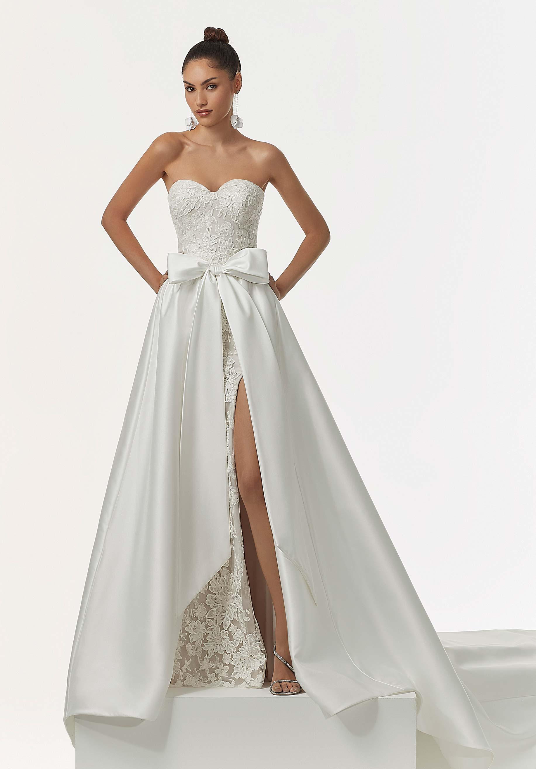morilee-satin-tie-front-bersch-rze-overskirt image 1