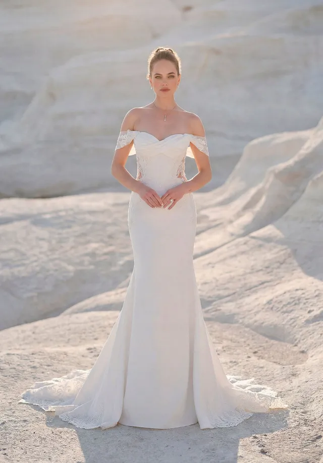 morilee-taryn-brautkleid-meerjungfrau-stretch-crepe-mit-spitze image 1