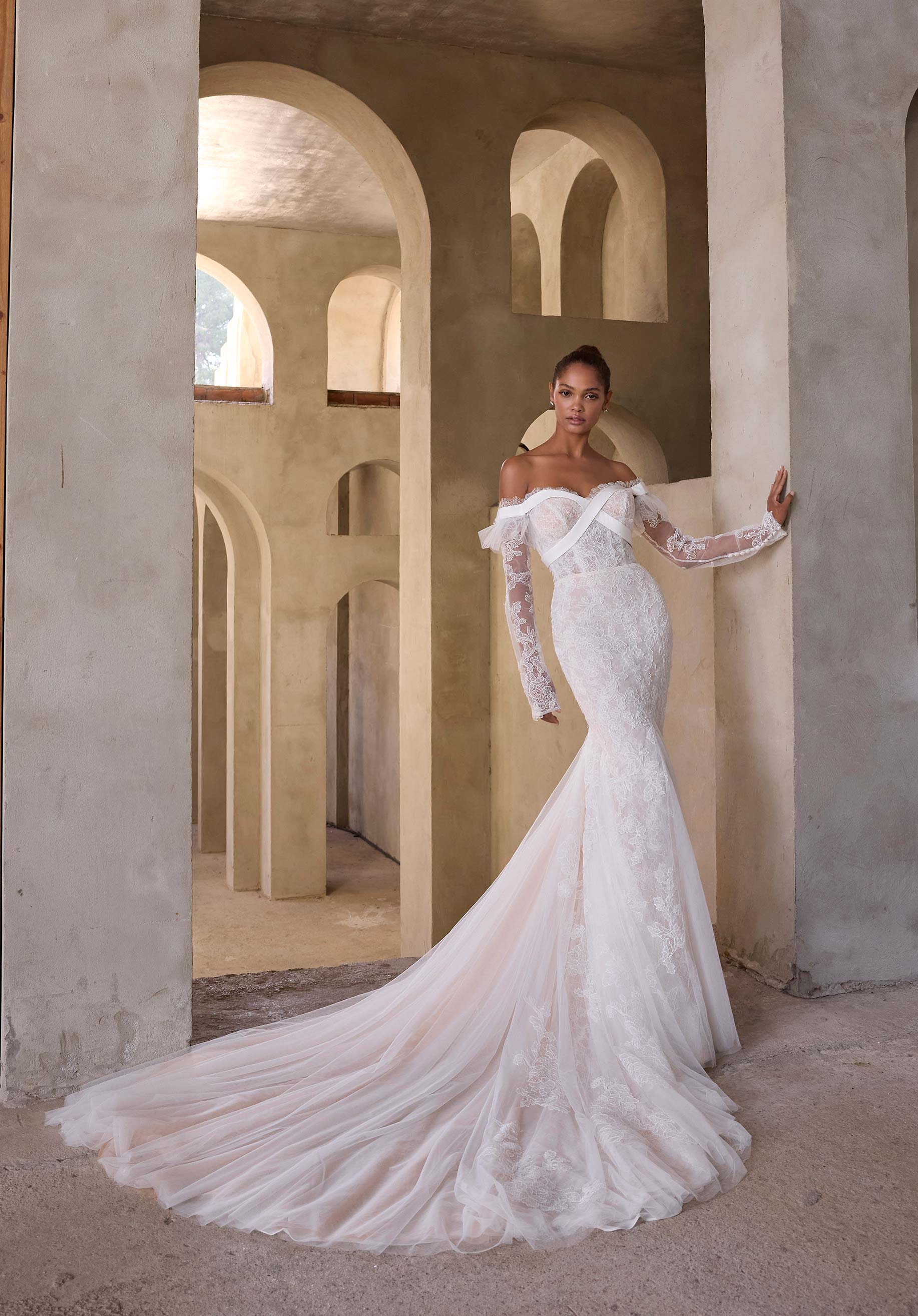 morilee-chymera-brautkleid-fit-flare-aus-chantilly-spitze image 3