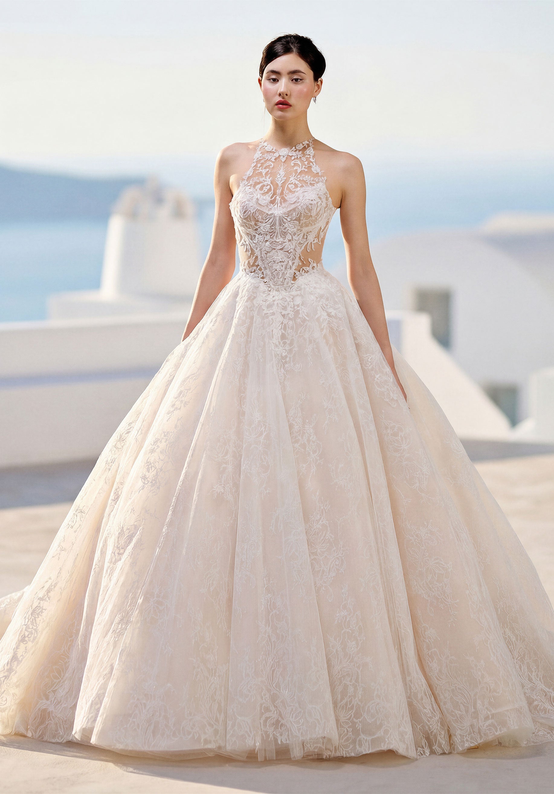 morilee-tressa-brautkleid-ballkleid-mit-illusions-halter image 1