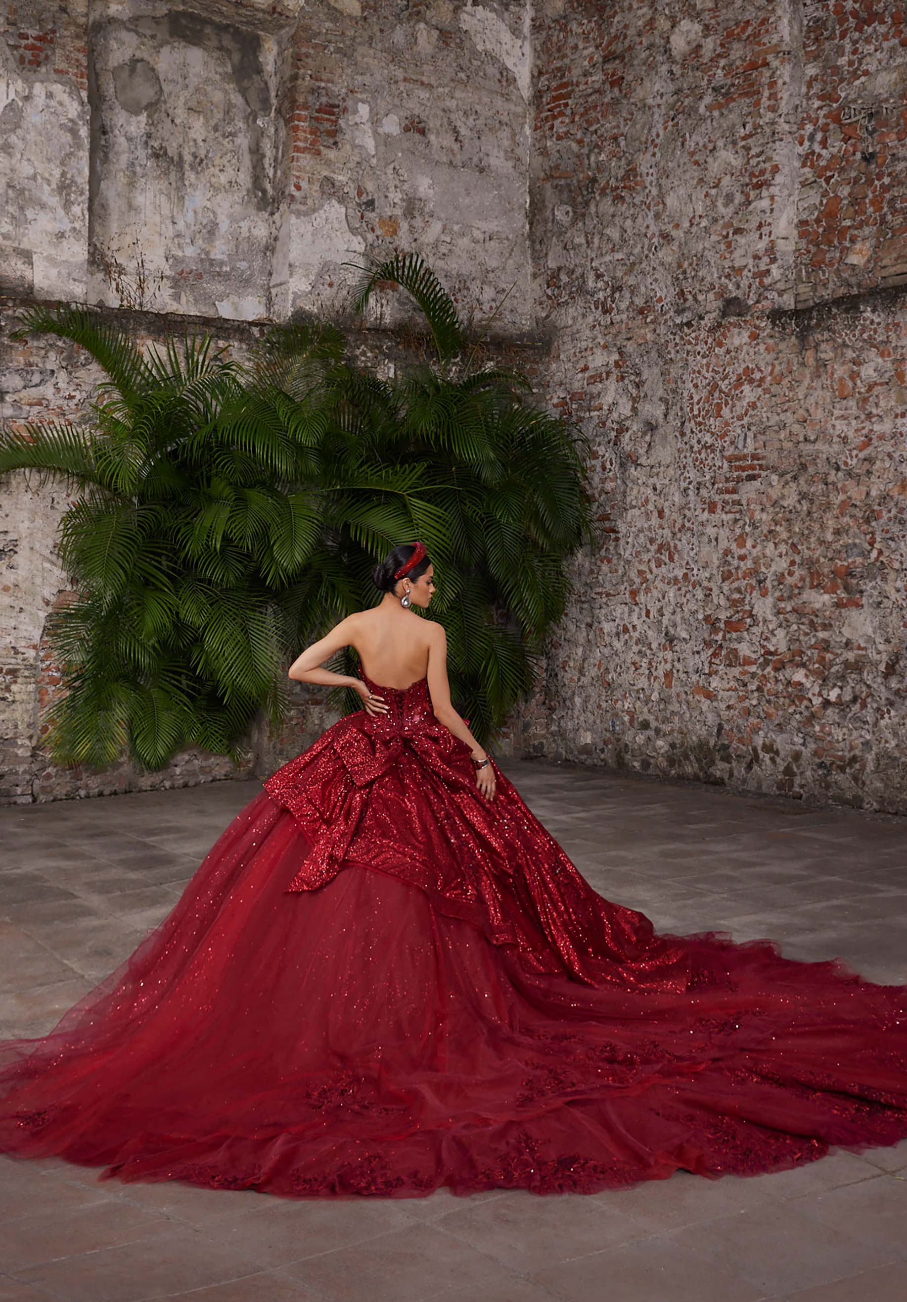 morilee-vizcaya-avery-quincea-era-kleid-glitzer-t-ll-mit-korsett image 6