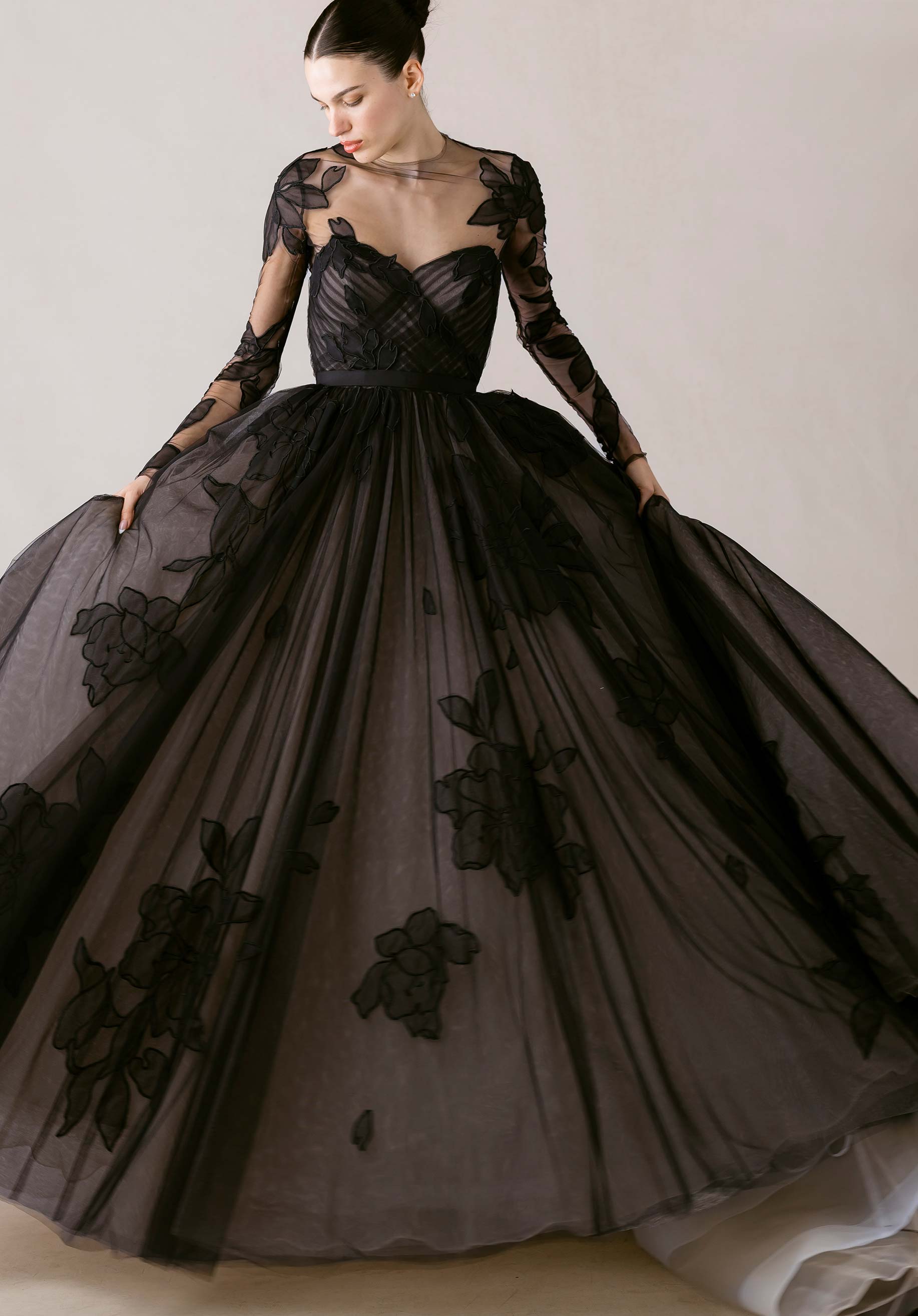 morilee-chass-a-linie-brautkleid-mit-illusionsjacke image 7