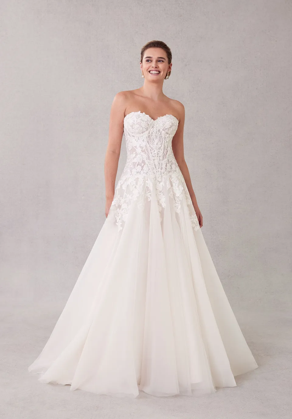morilee-silvie-a-linie-brautkleid-mit-korsett image 1
