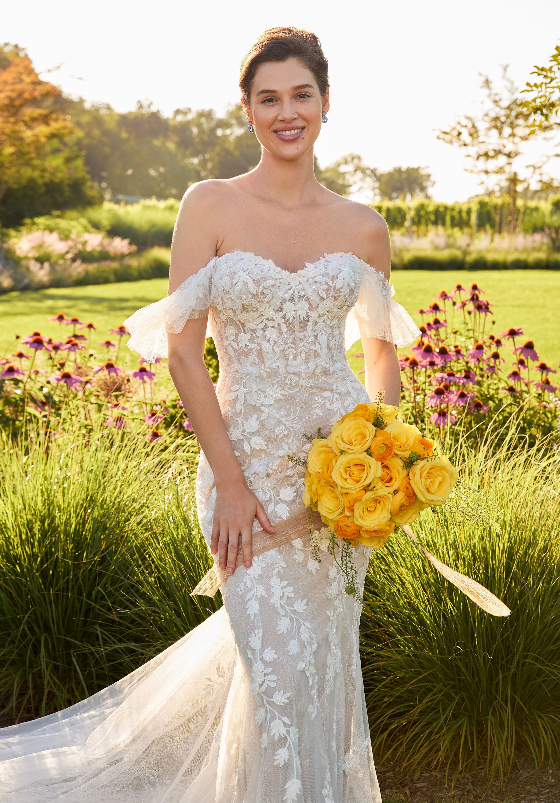 morilee-stormi-brautkleid-fit-flare-mit-3d-spitze-und-abnehmbaren-rmeln image 4