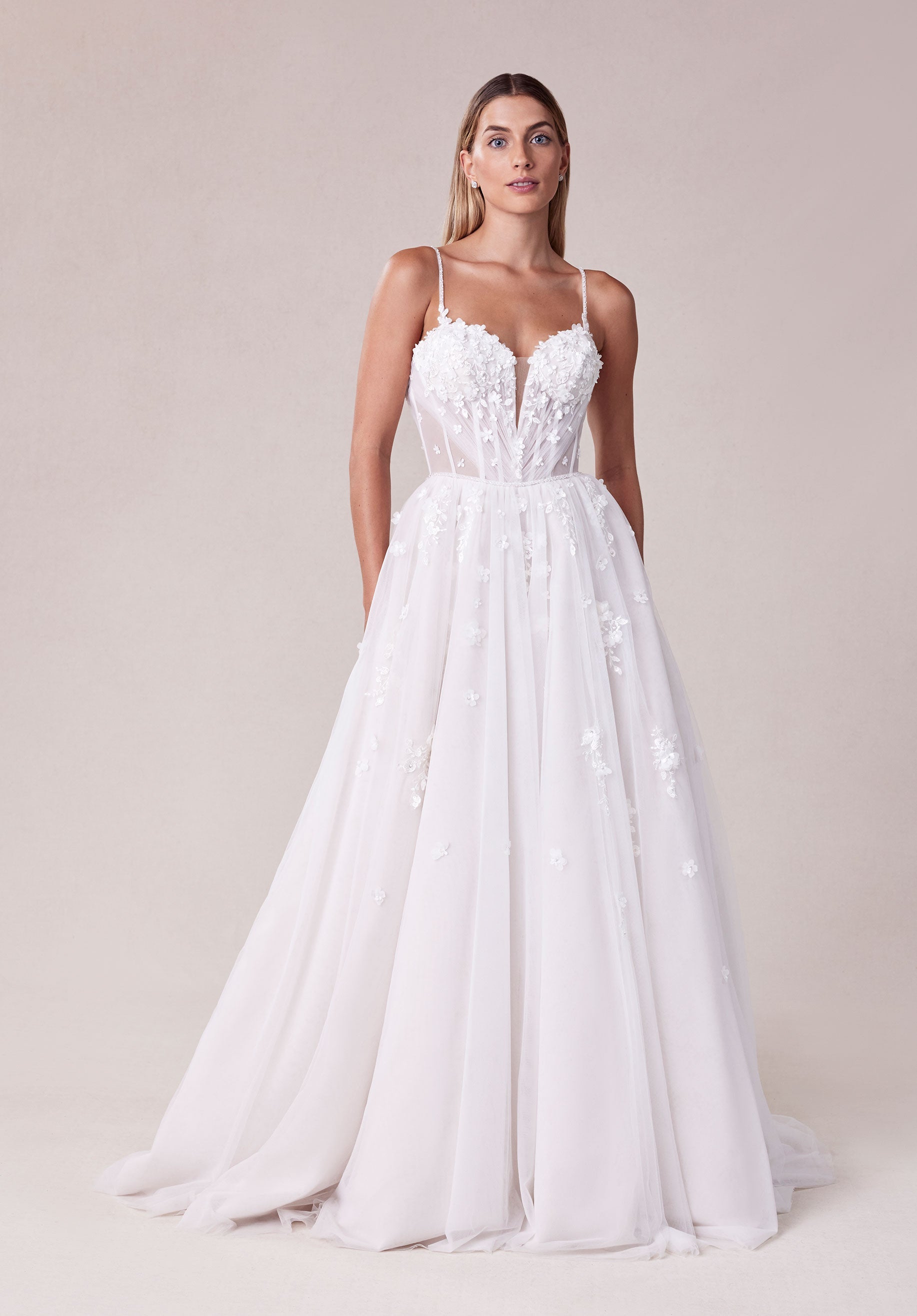 morilee-samira-brautkleid-boho-ballkleid-mit-korsett-und-t-llrock image 1
