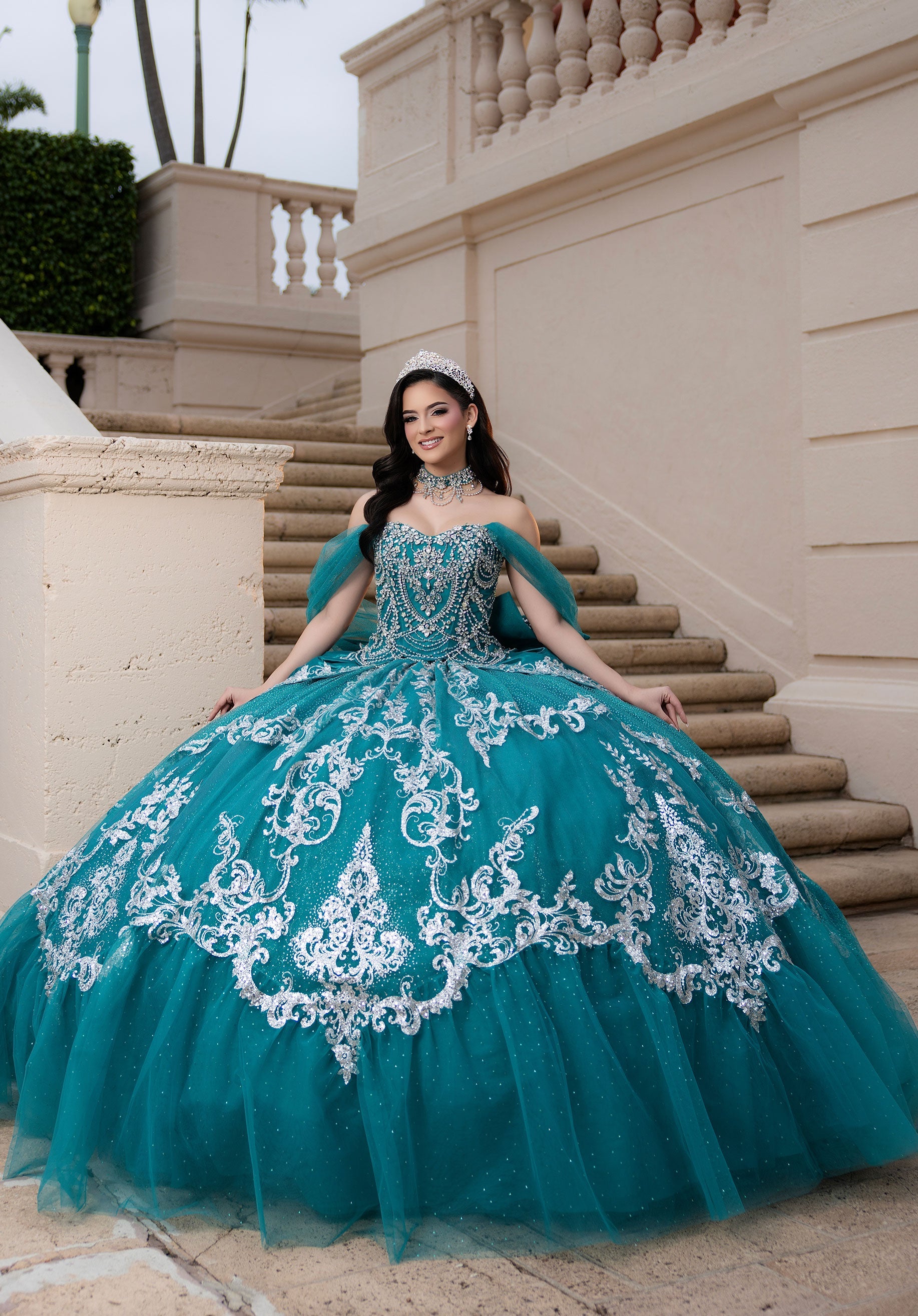 morilee-cassia-quincea-era-ballkleid-mit-glitzert-ll image 1